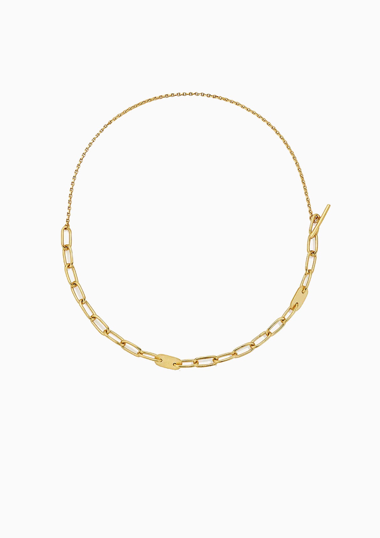 Delicate Ellipse Collar | Gold