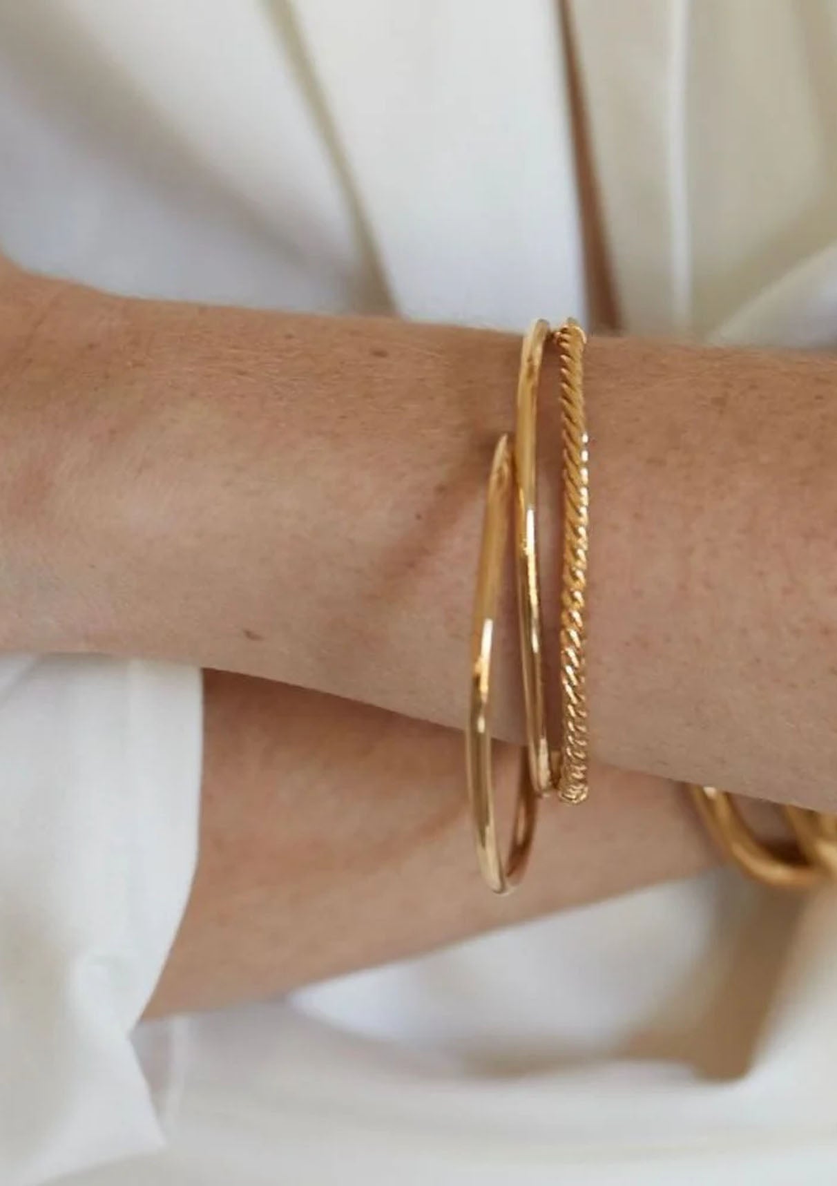 Uzi Stacking Cuffs | Gold