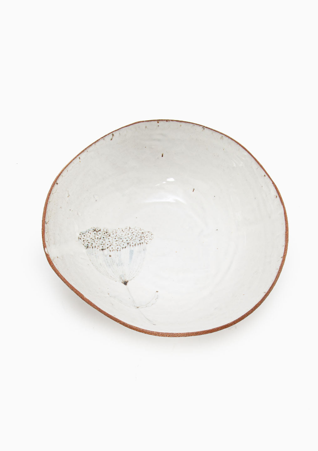 Large Serving Bowl Wildflower Grey 2