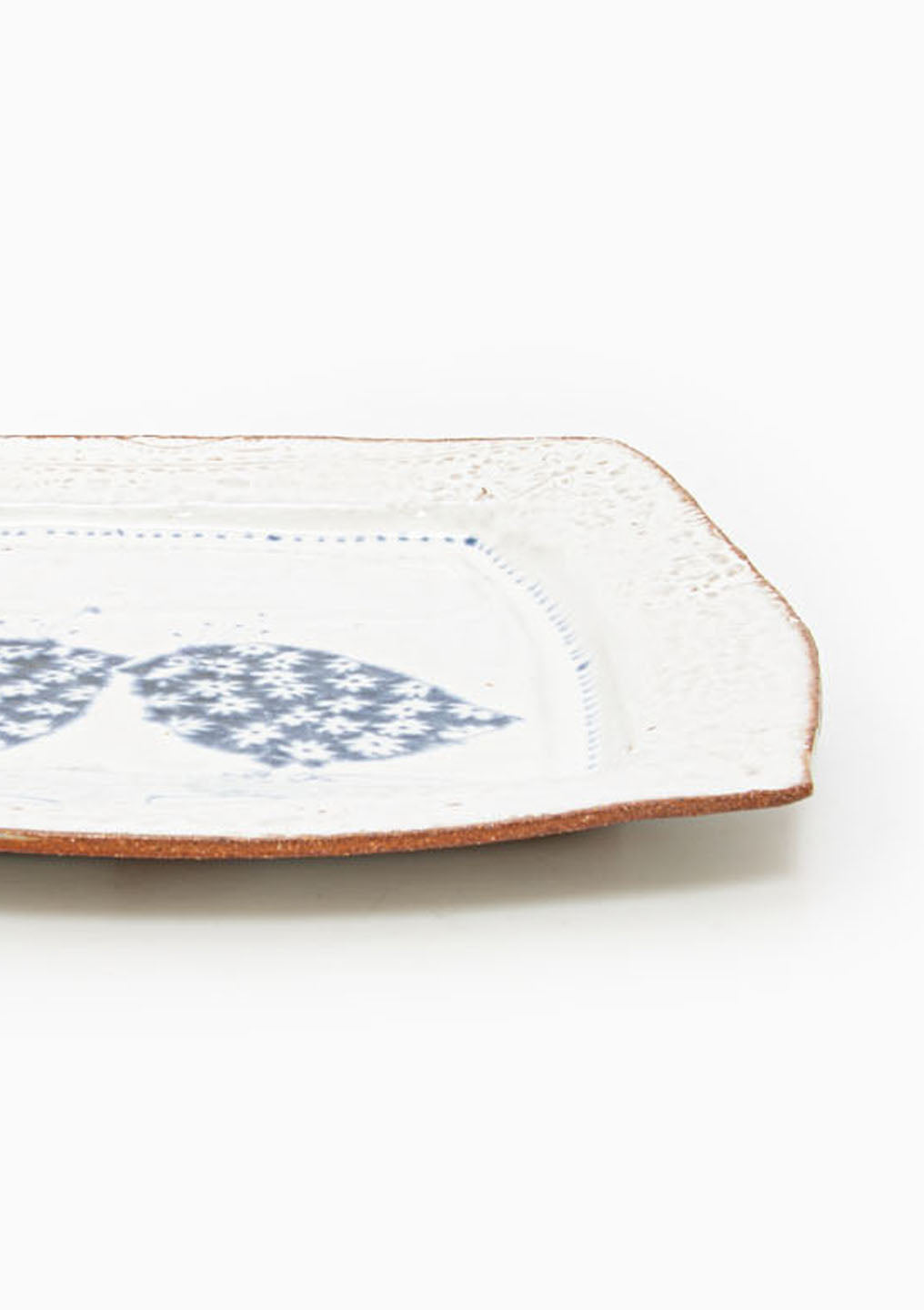Large Square Platter Love Birds Blue 1