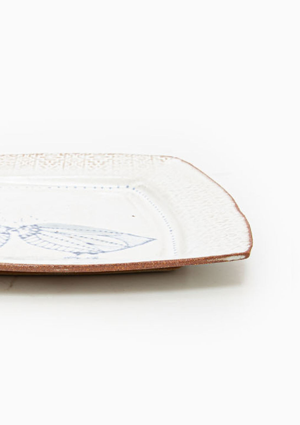 Large Square Platter Love Birds Blue 9