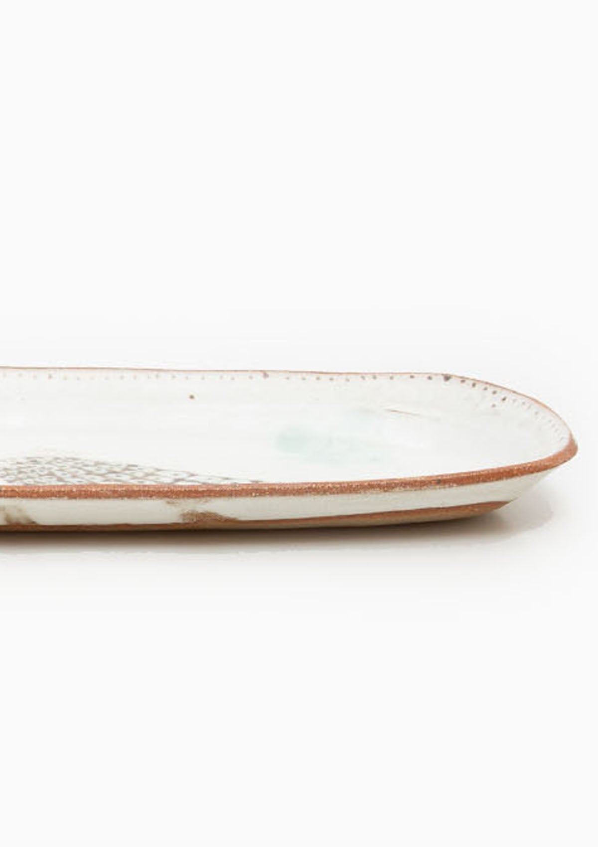 Long Oval Tray Single Bird Grey 1