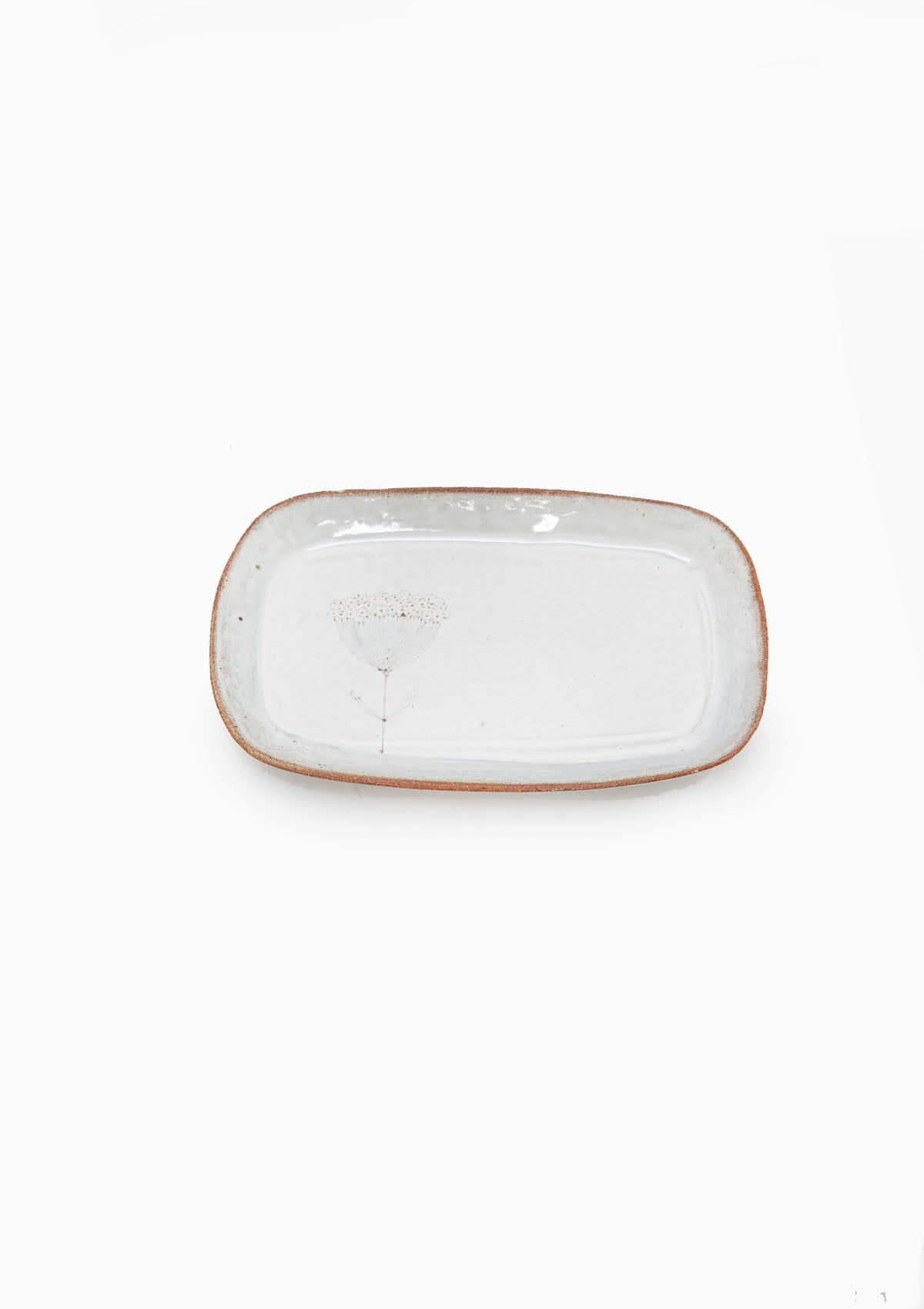 Medium Rectangle Tray Wildflower Grey 1