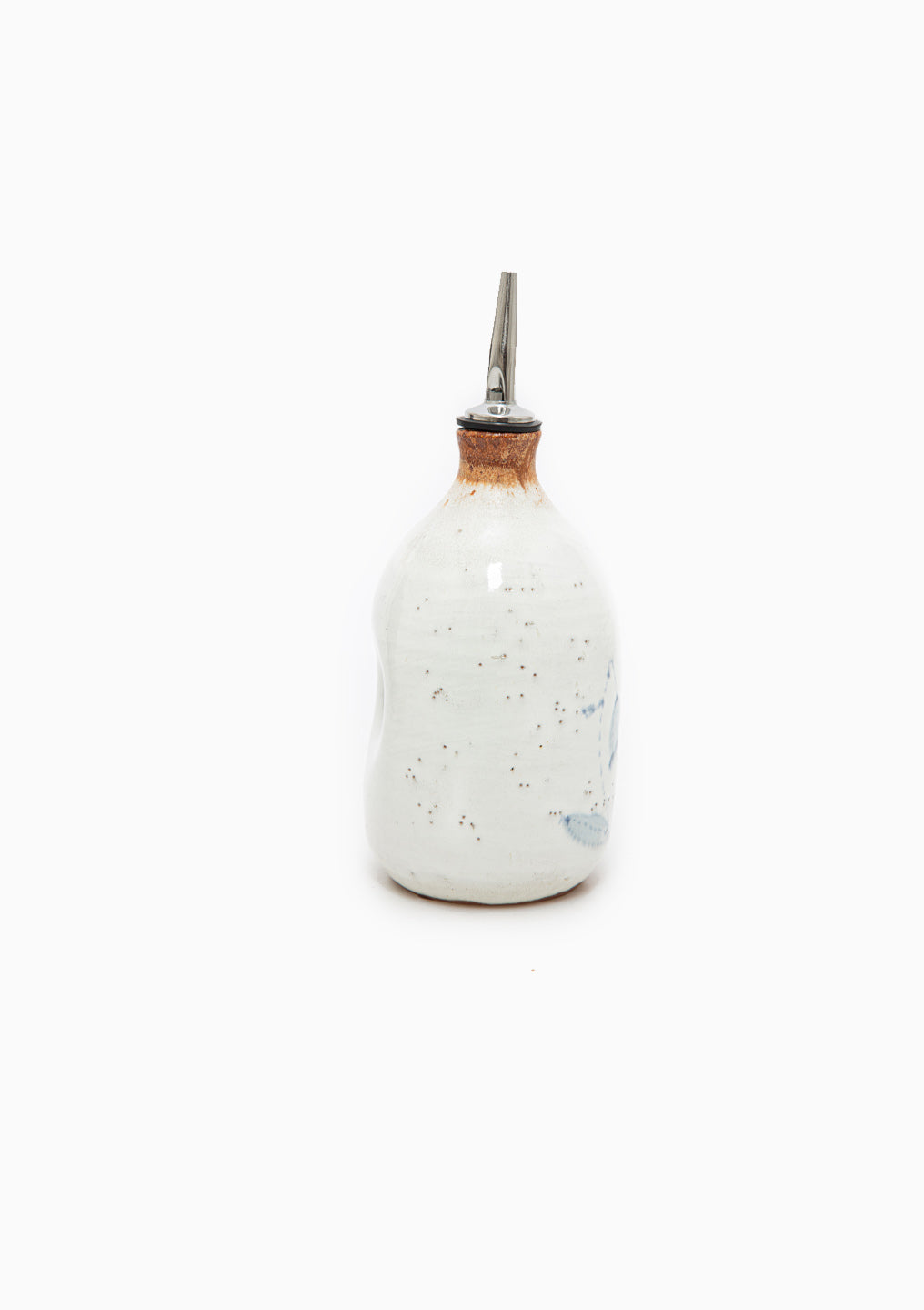 Olive Oil Cruet Wildflower Blue 1