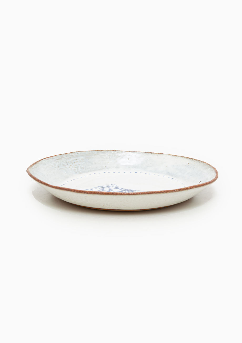 Salad Plate Single Bird Blue 2