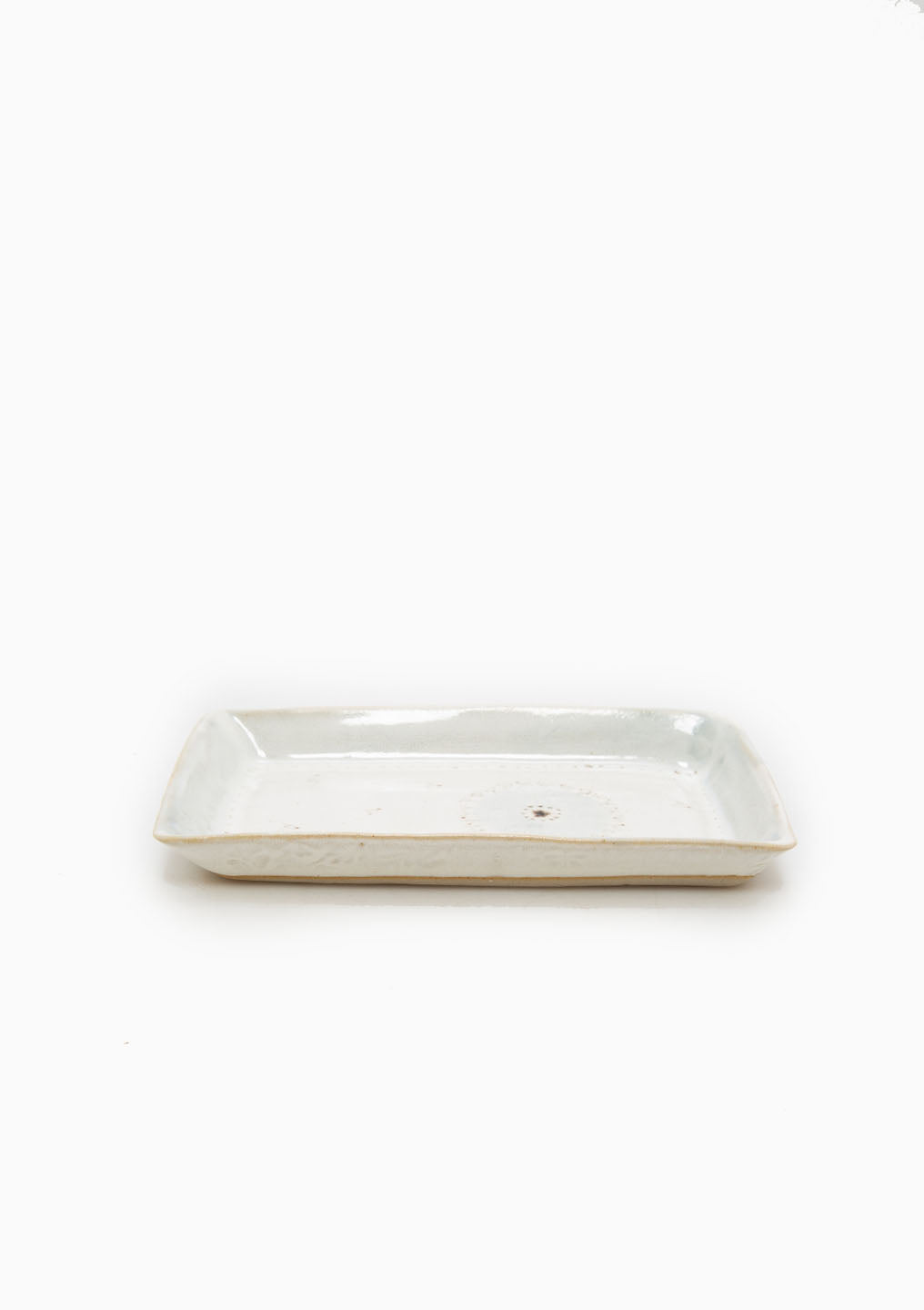 Small Rectangle Tray Dandelion Light Blue 2