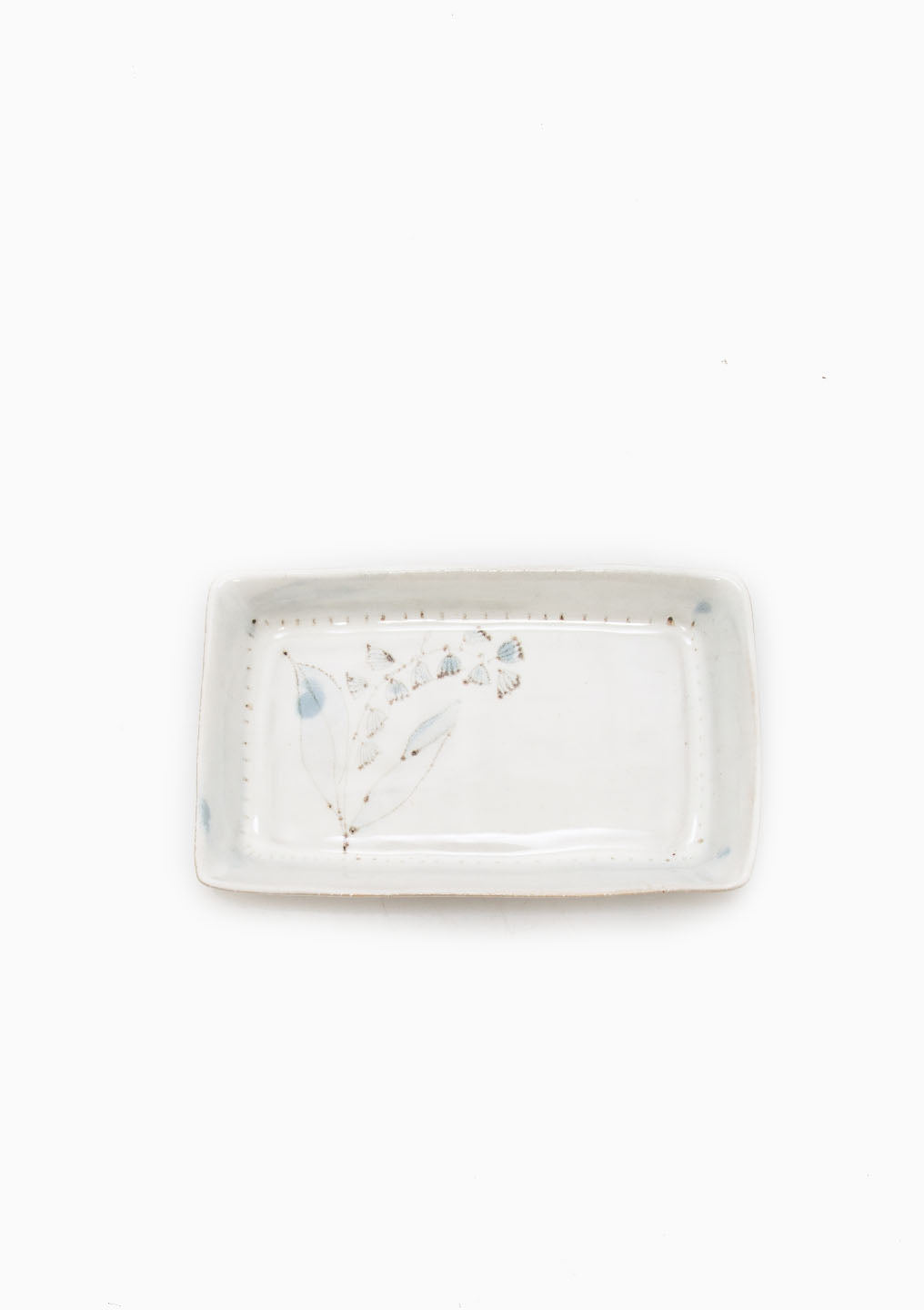 Small Rectangle Tray Wildflower Light Blue 3