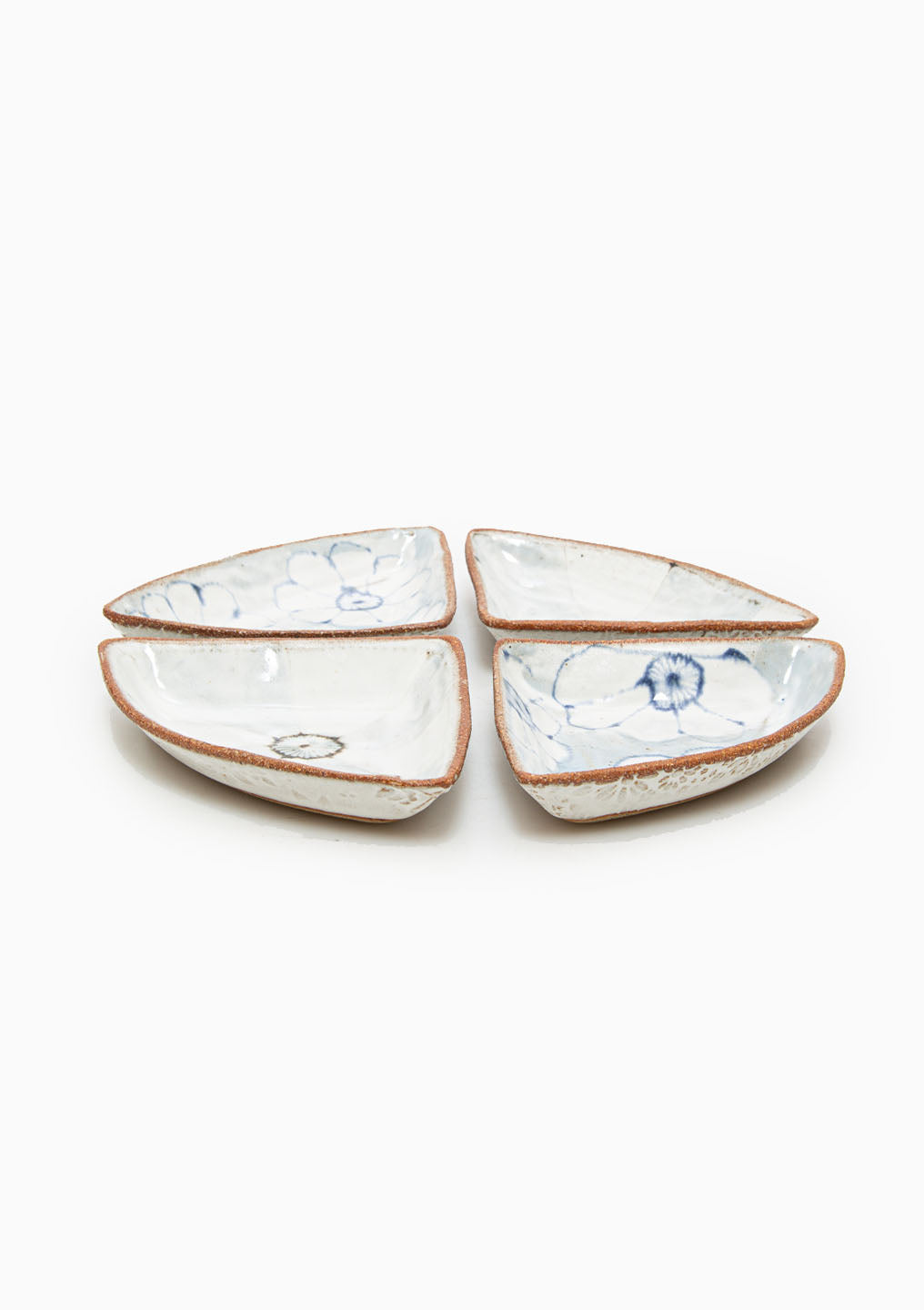 Trivets Set Of 4 Wildflower Blue/Grey 2