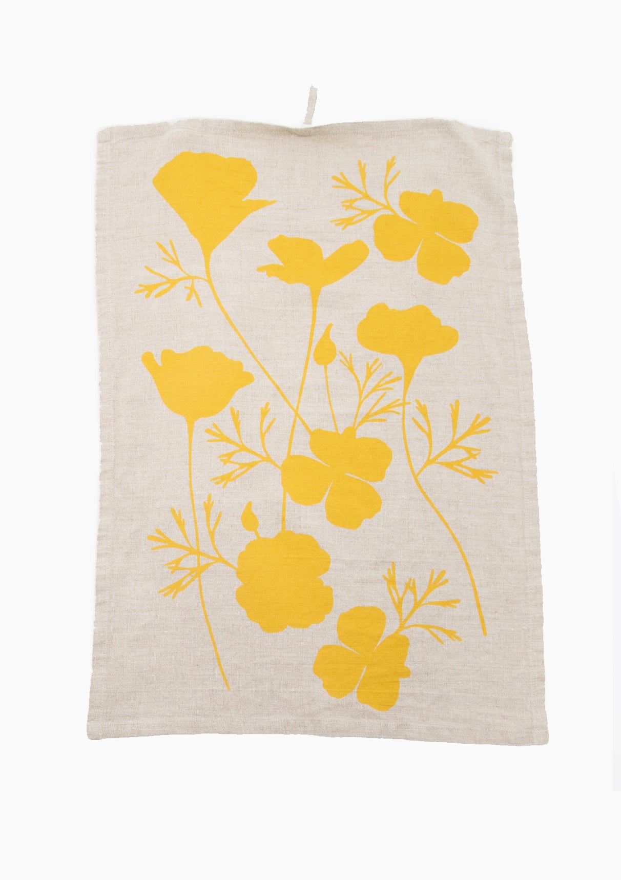 Poppy 100% Stone Washed Linen Tea Towel