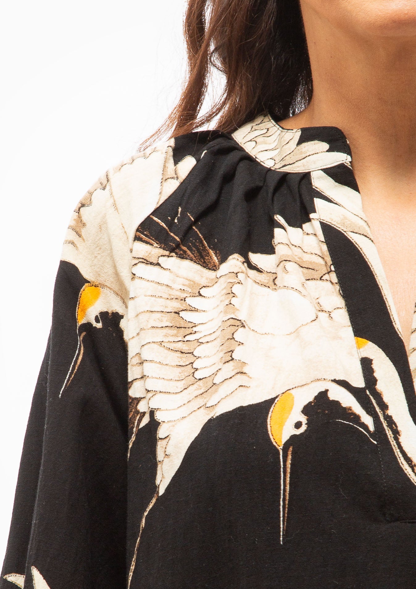 Stork Raglan Dress | Black