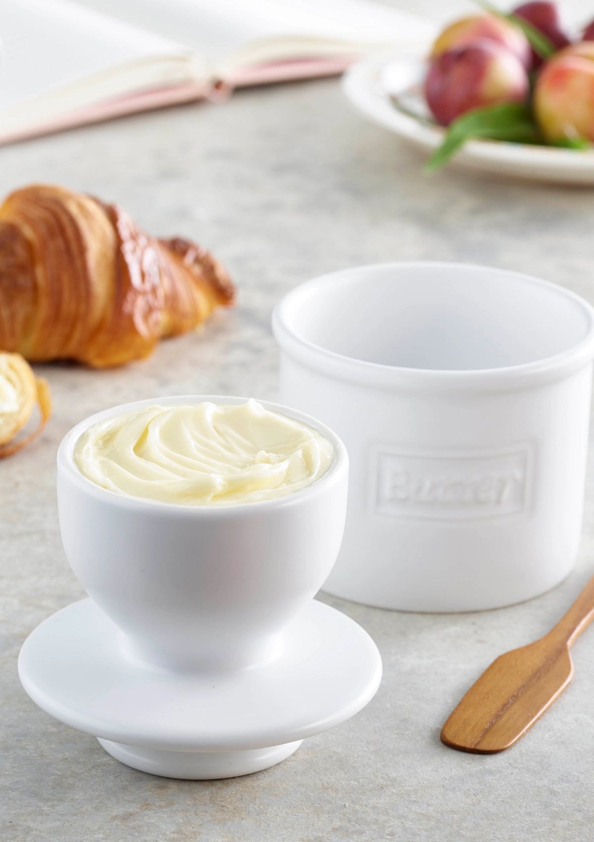 The Original Butter Bell Crock | Cafe Matte White