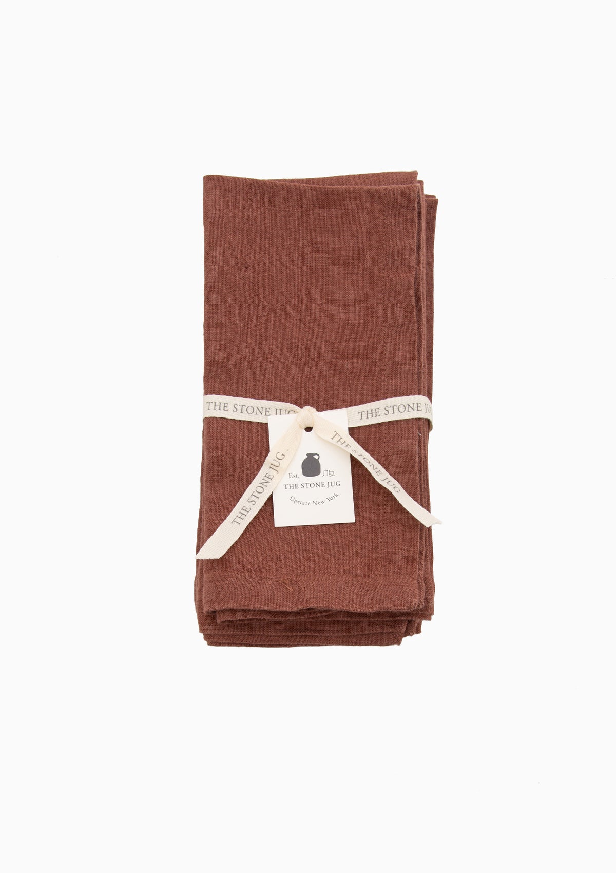 Chestnut 100% Stone Washed Linen Napkin, Set Of 4