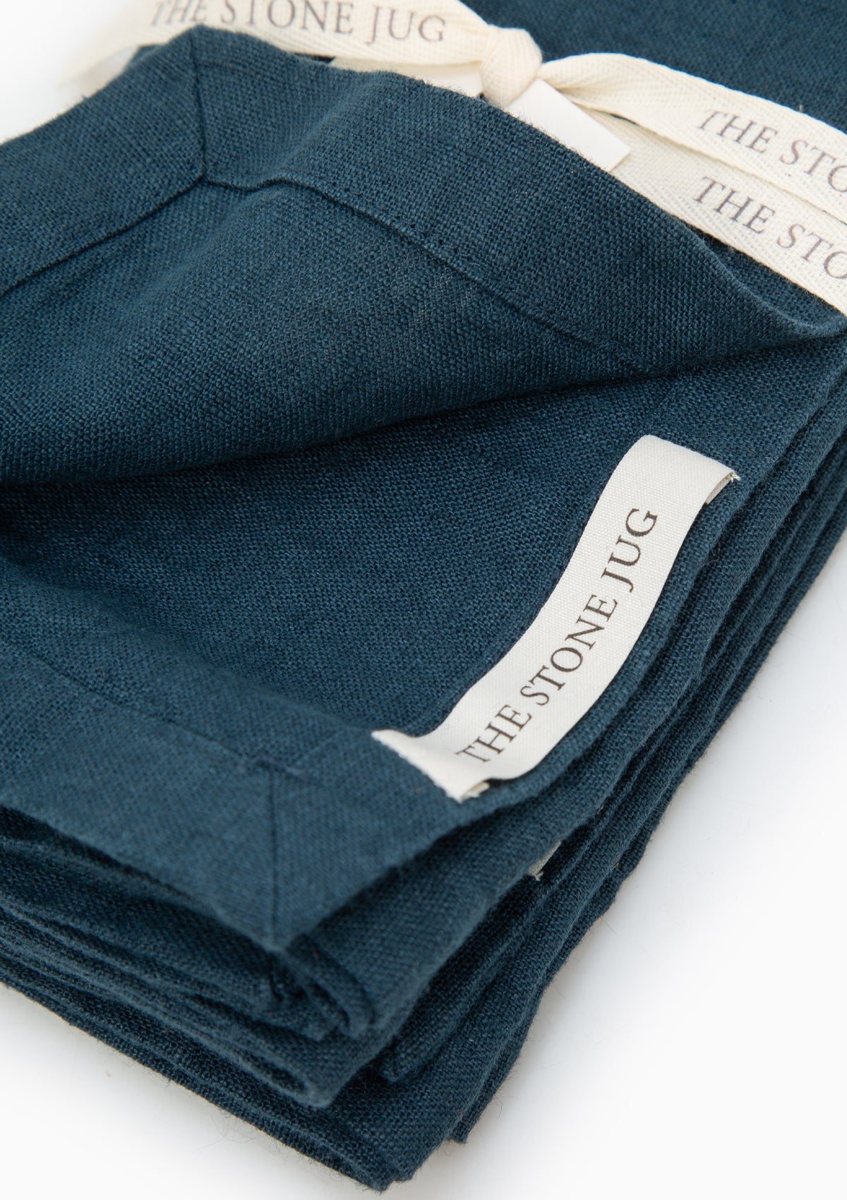 Upstate Lake 100% Stone Washed Linen Napkin, Set Of 4