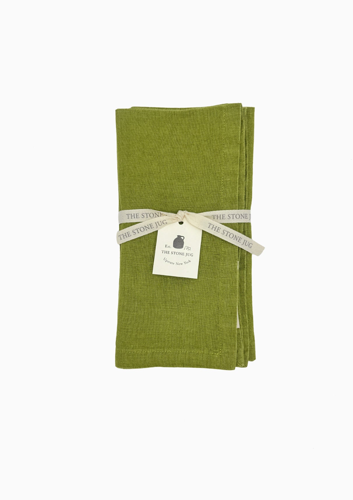 Winter Green 100% Stone Washed Linen Napkin | Set Of 4