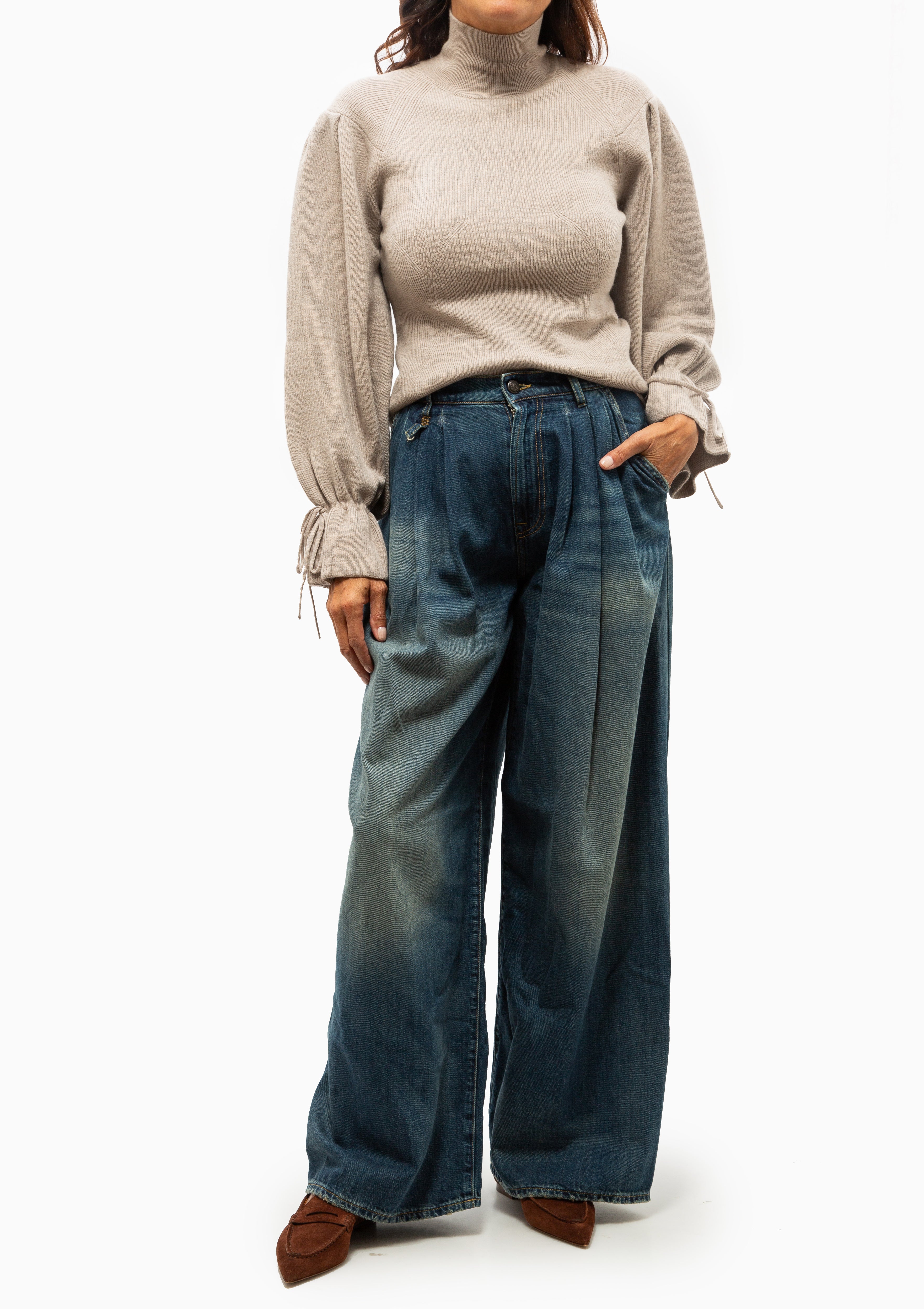 Camille Knit Pullover | Pebble