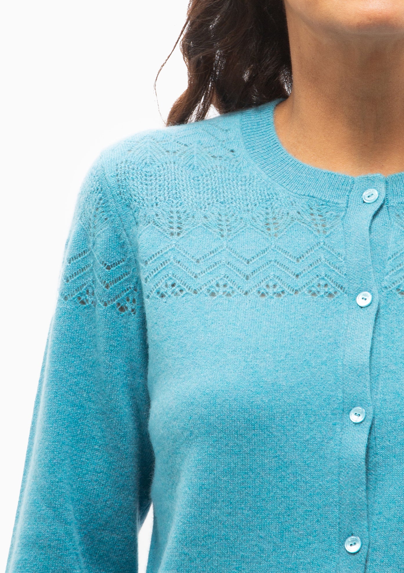 Cassia Cashmere Cardigan | Cerulean