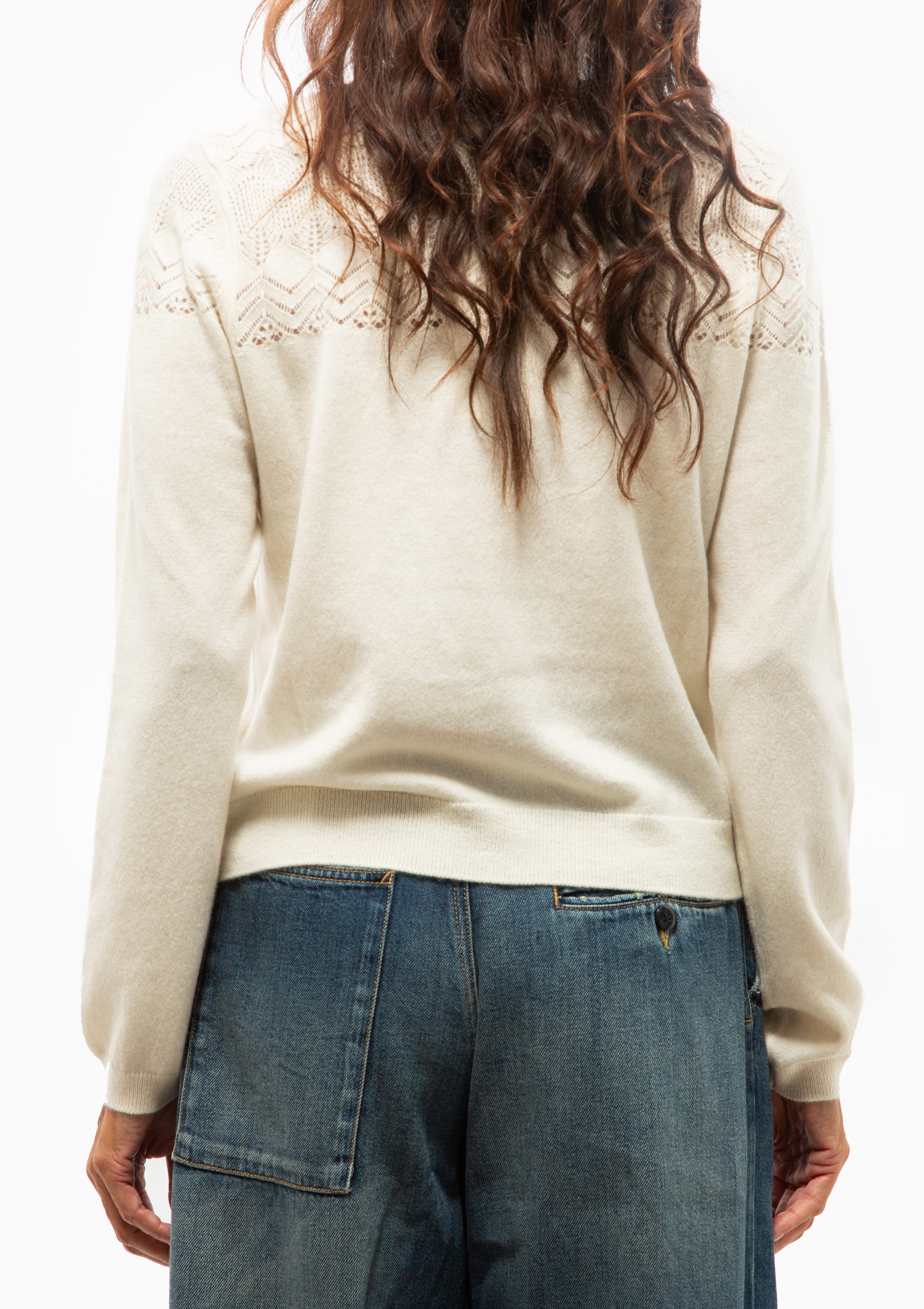 Cassia Cashmere Cardigan | Pearl