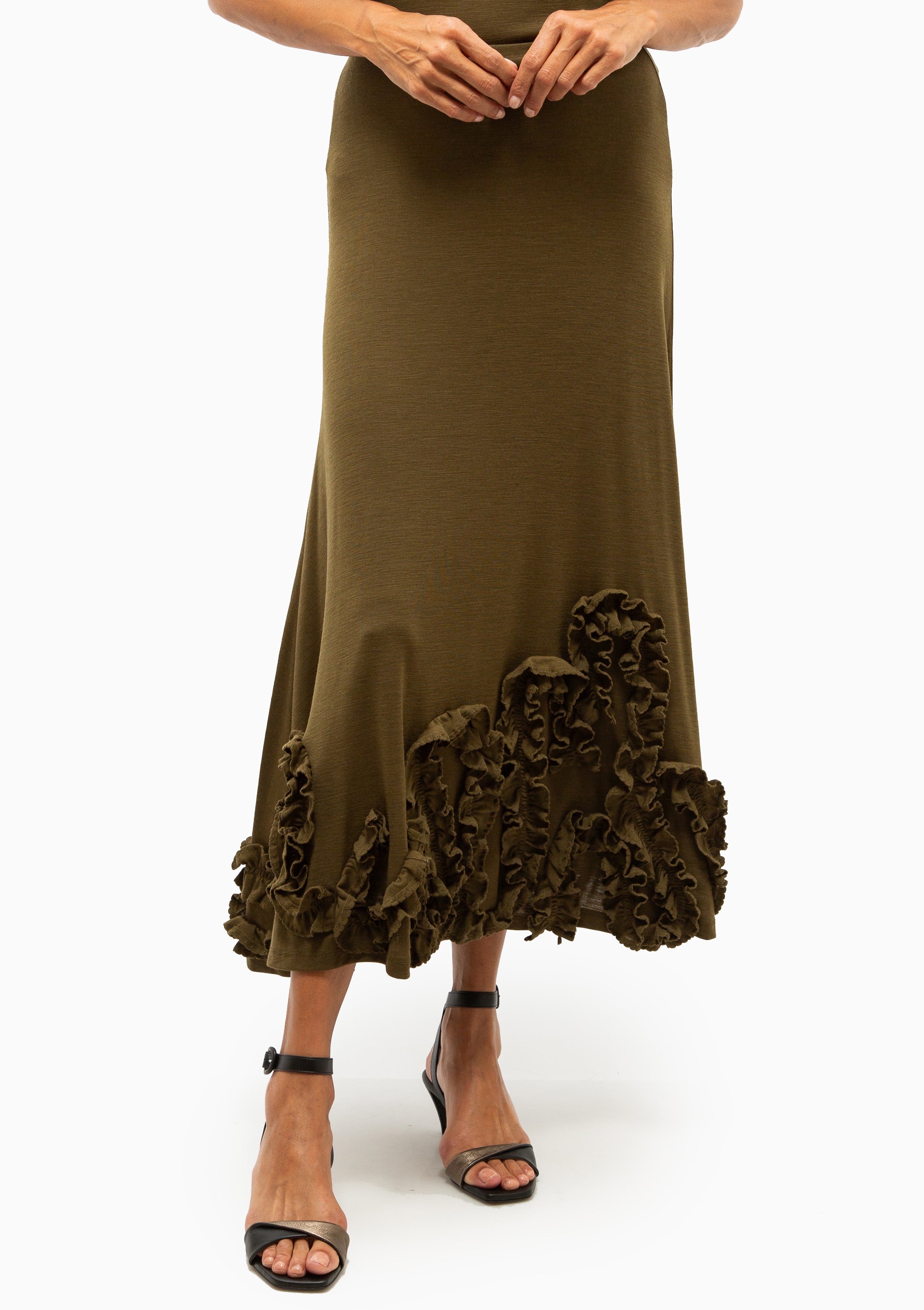 Heloise Jersey Skirt | Loden