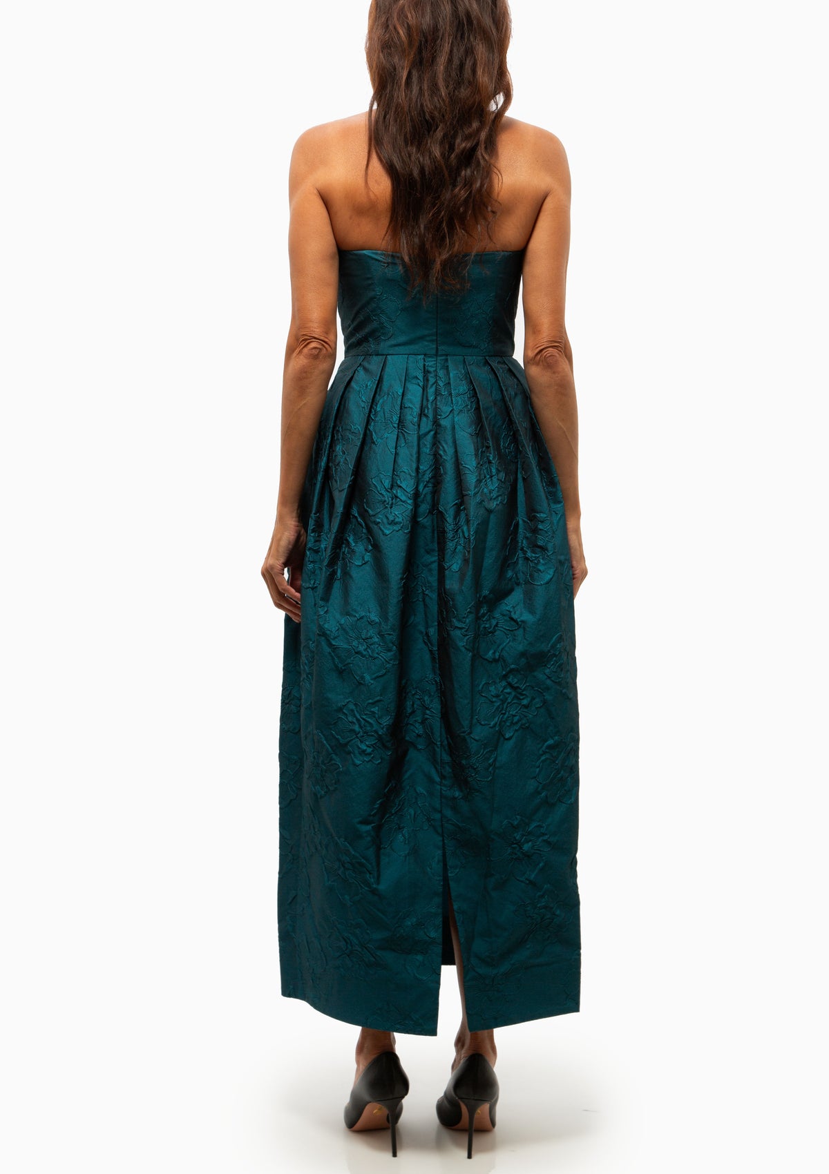 Katerina Strapless Cloque Dress | Beryl
