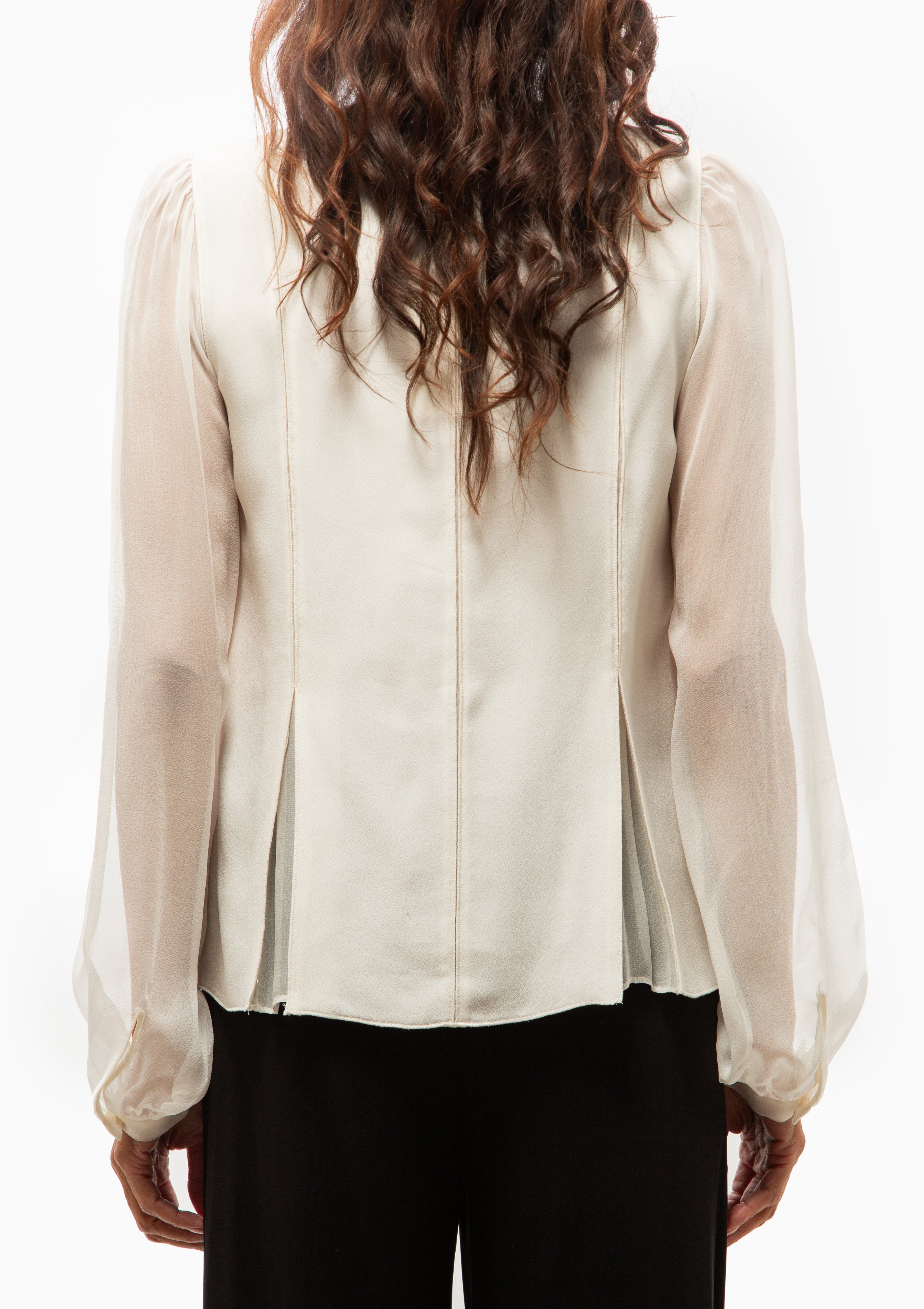 Lucette Long Sleeve Blouse | Pearled Ivory