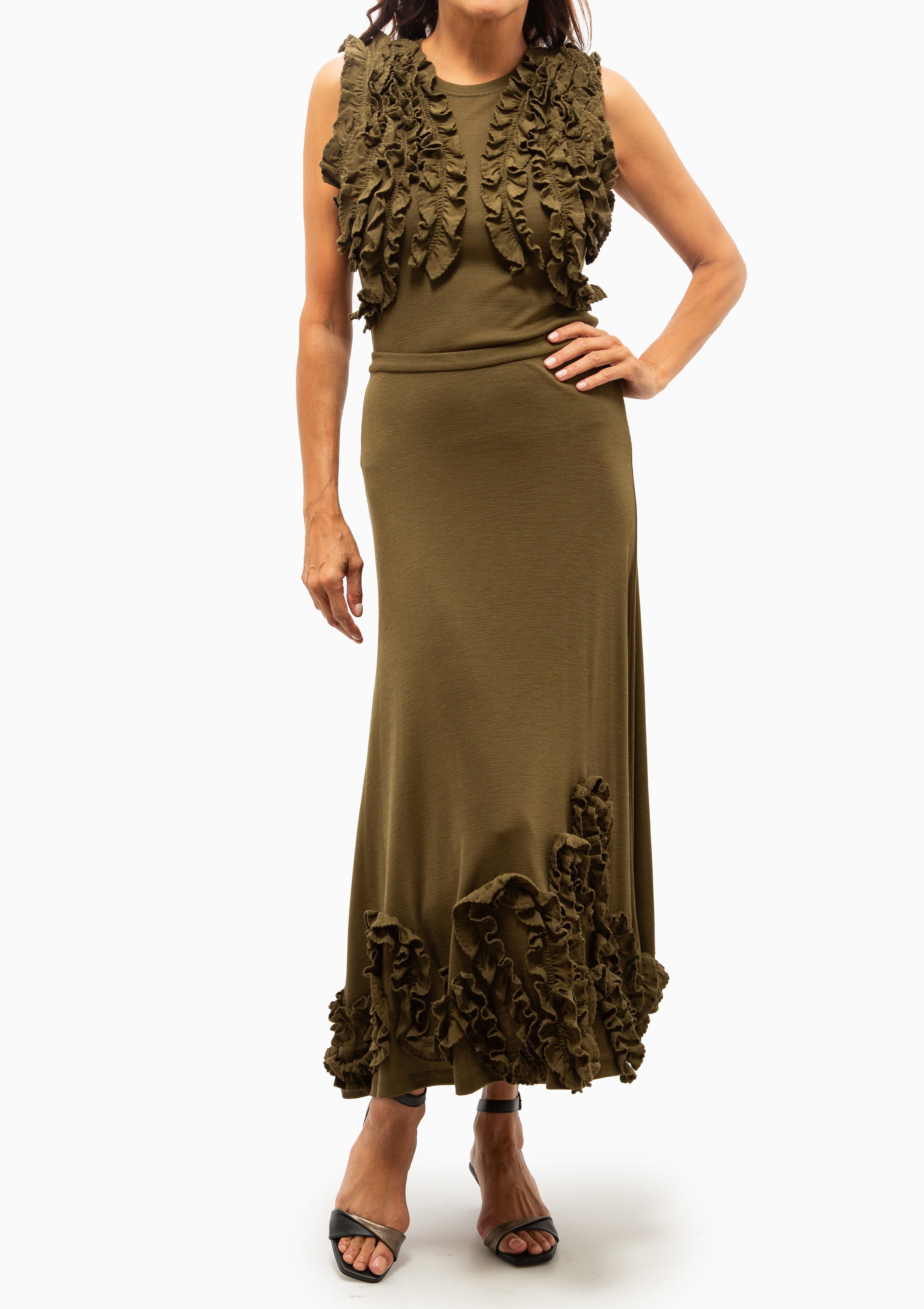 Vesna Sleeveless Jersey Top | Loden