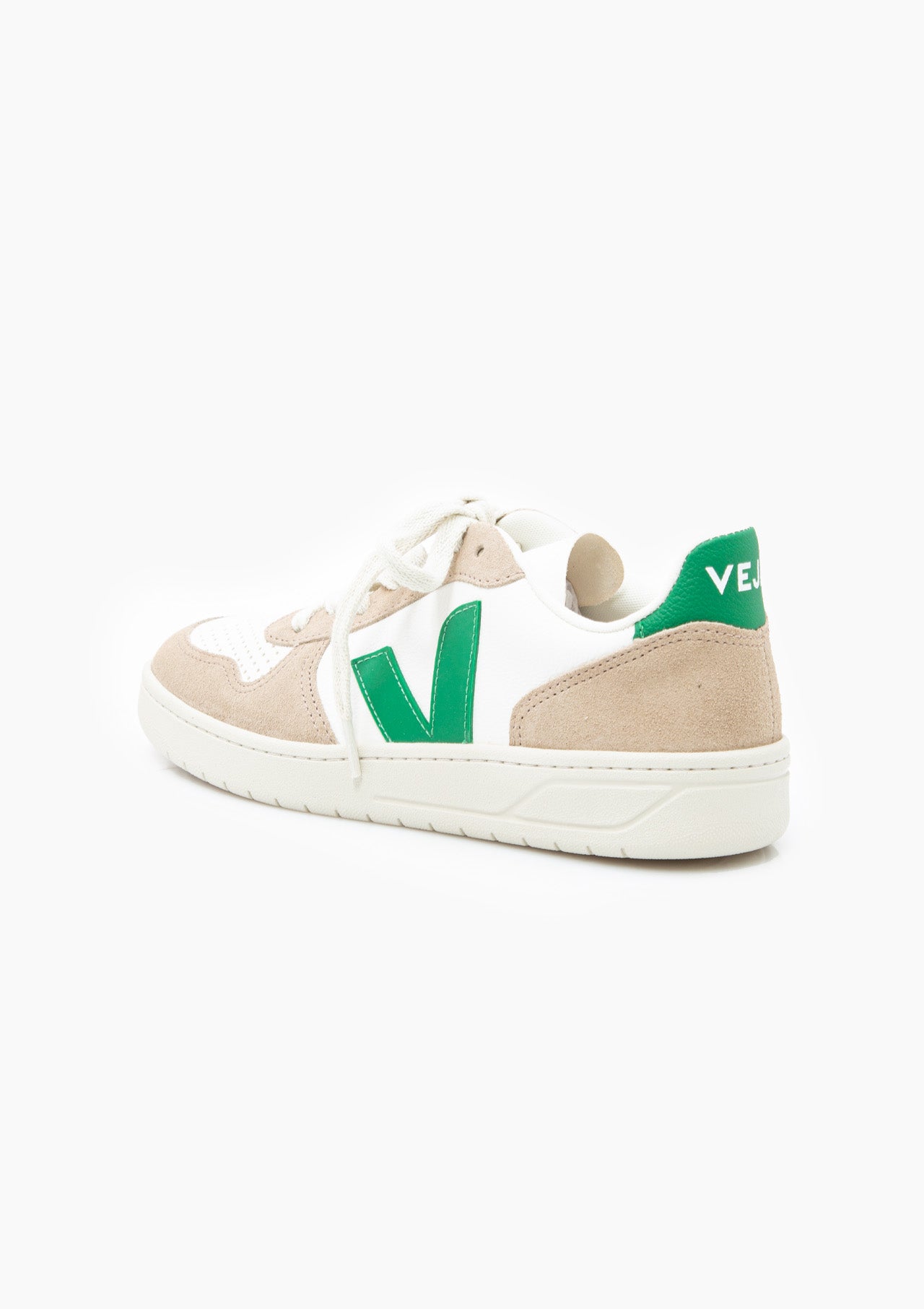 V-10 Chromefree Sneaker | White Emeraude Sahara
