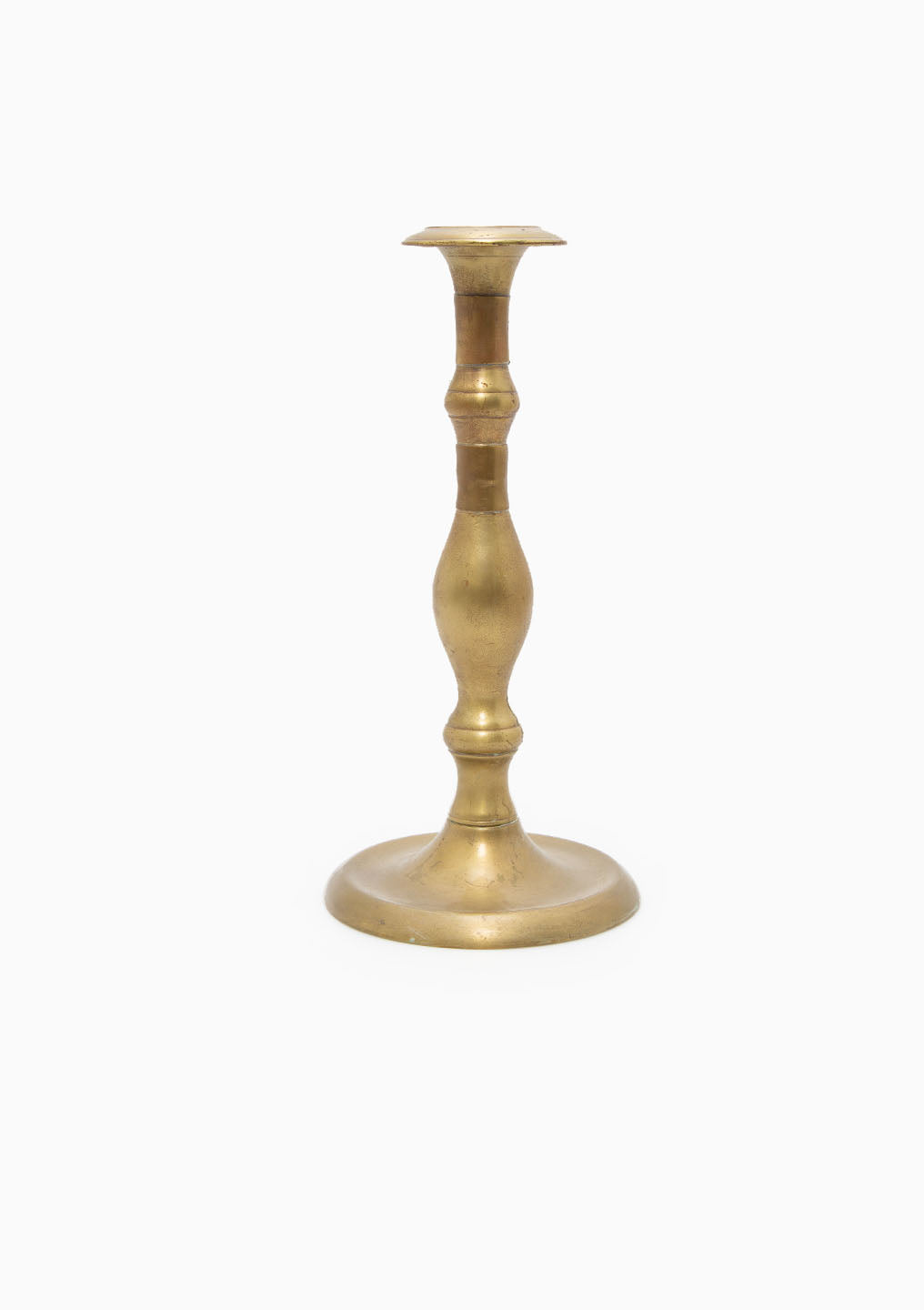Vintage Brass Candlestick Single | 12"