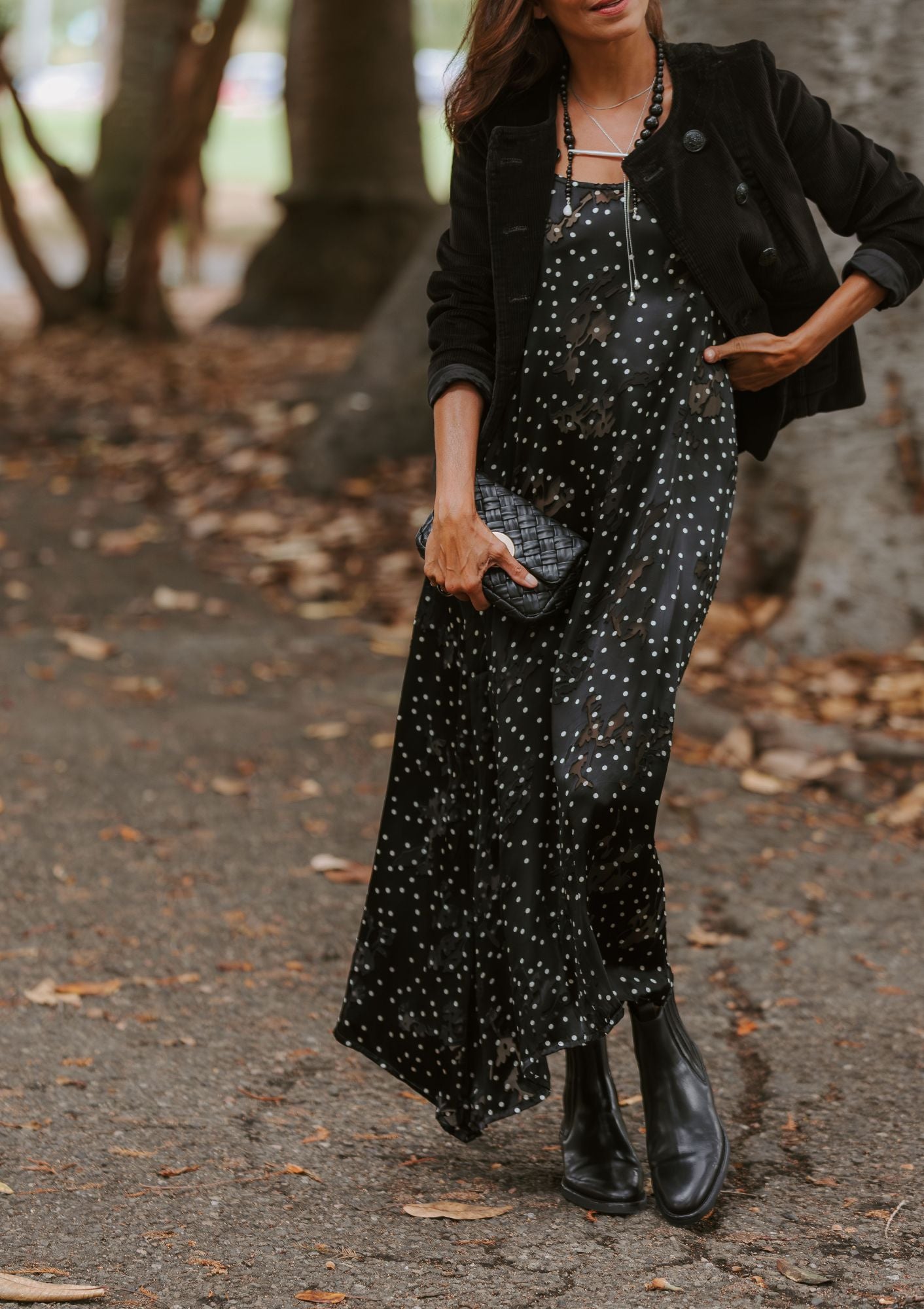 Shiny Day Long Necklace | Silver