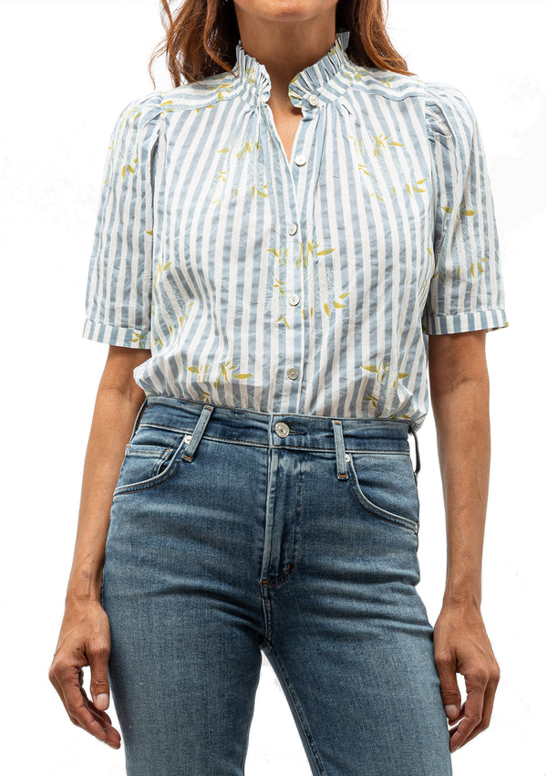 Winnie Stripe Shirt | Blue Magnolia