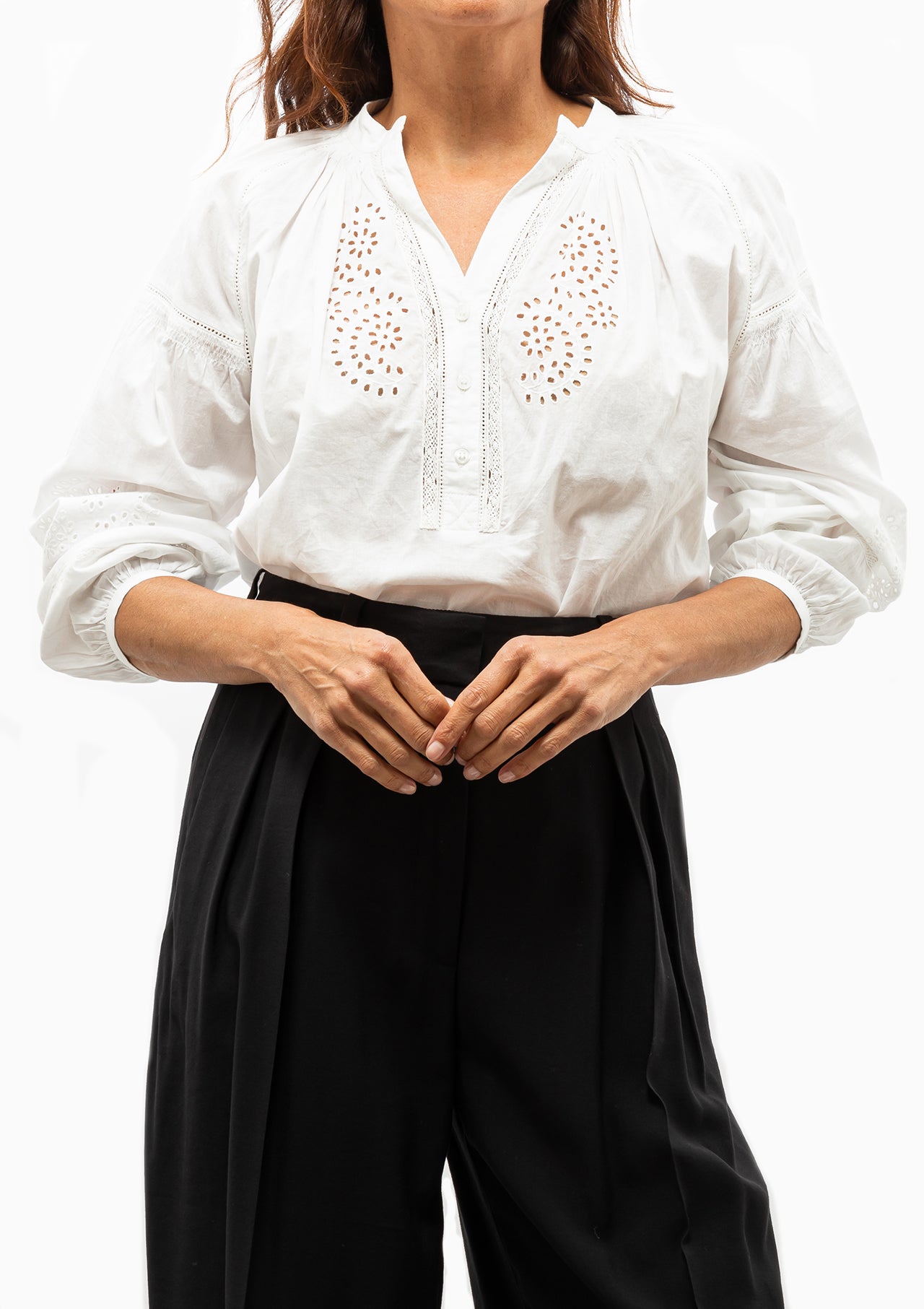 Blouse soie cachemire viscose Taille 3 Top VANESSA BRUNO Silk Cashmere