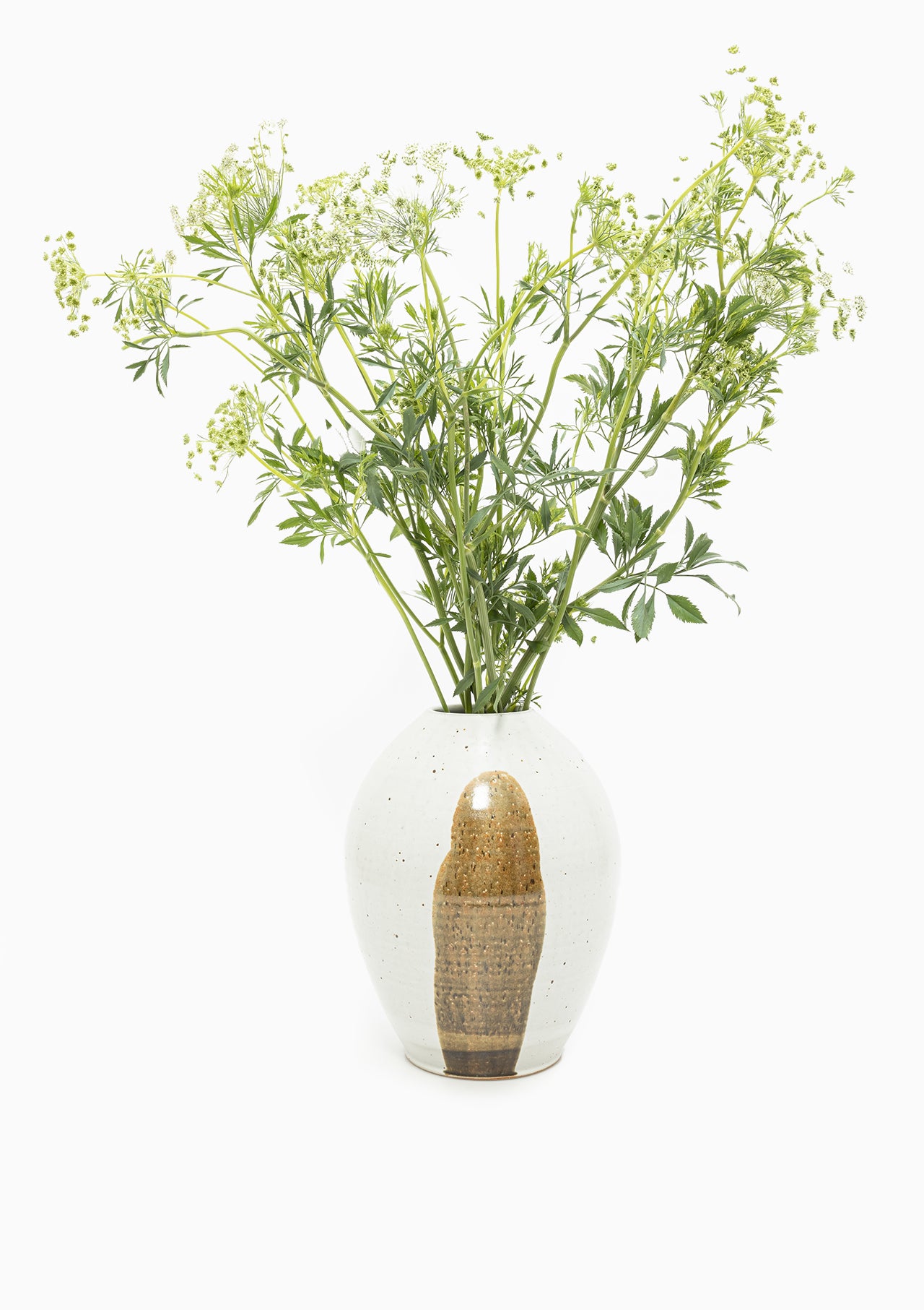 All Seasons Vase | Milk White/Tan