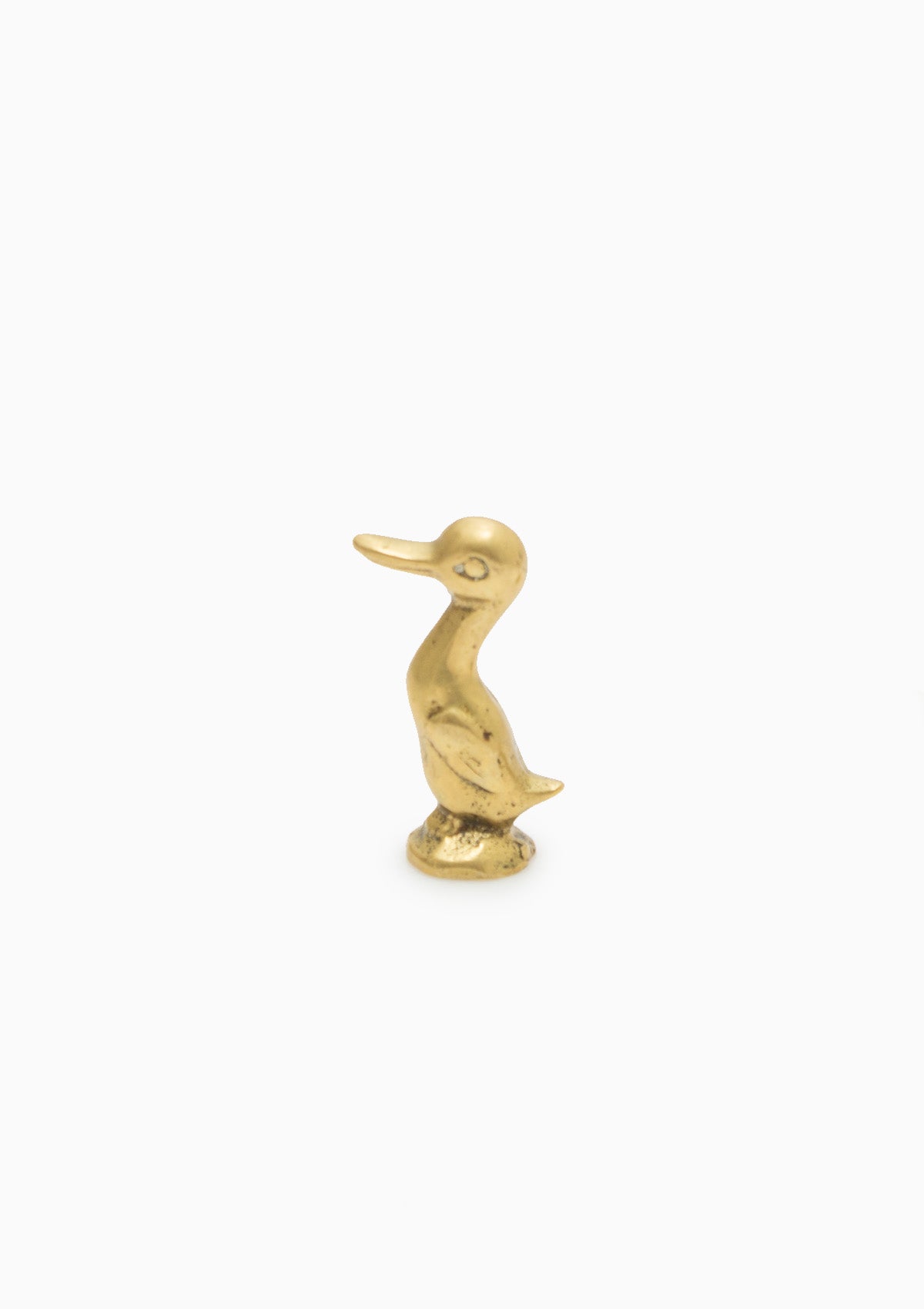 Antique Brass Standing Duck