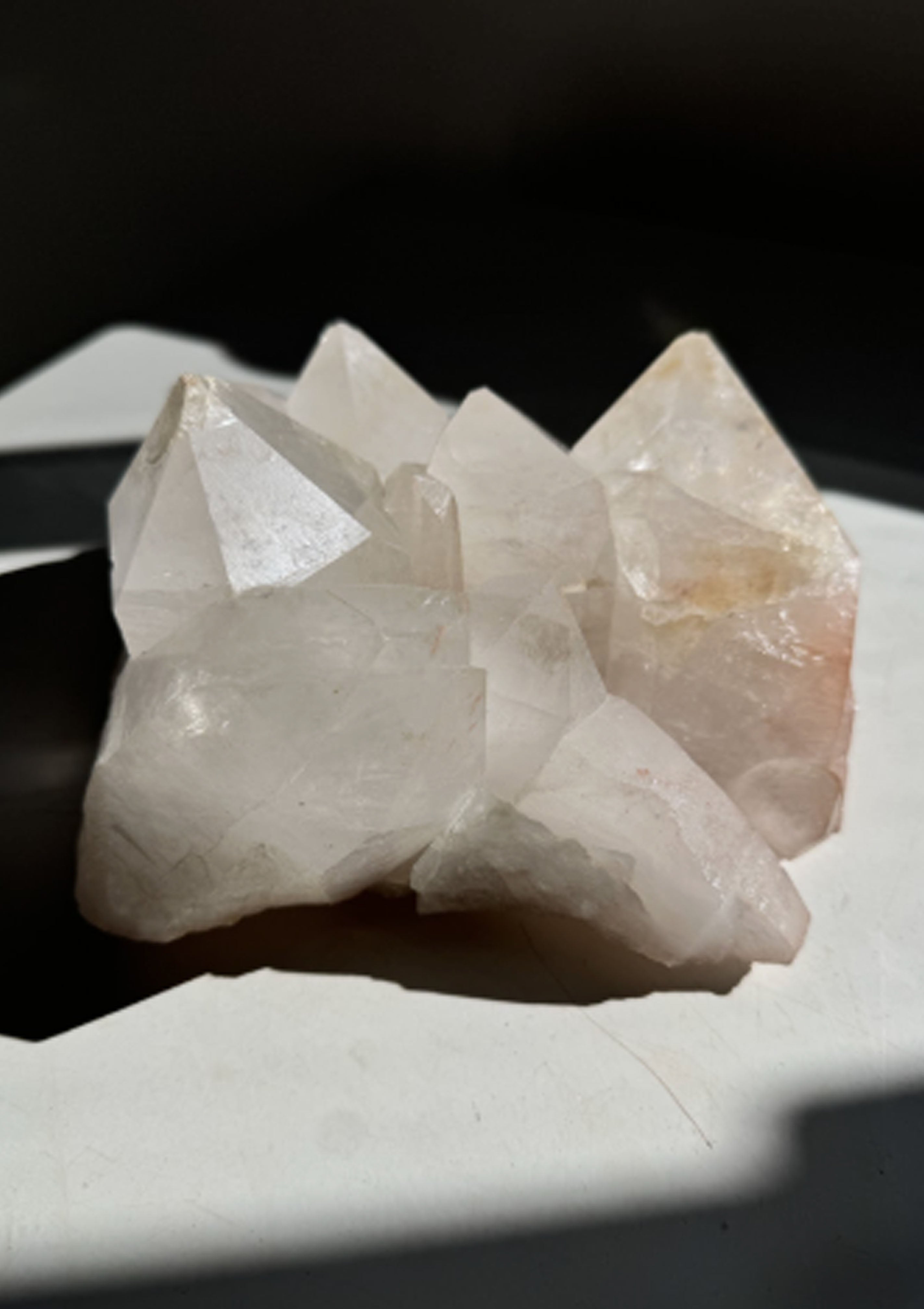 Brazilian Quartz Crystal 39 | Orange Iron Oxides