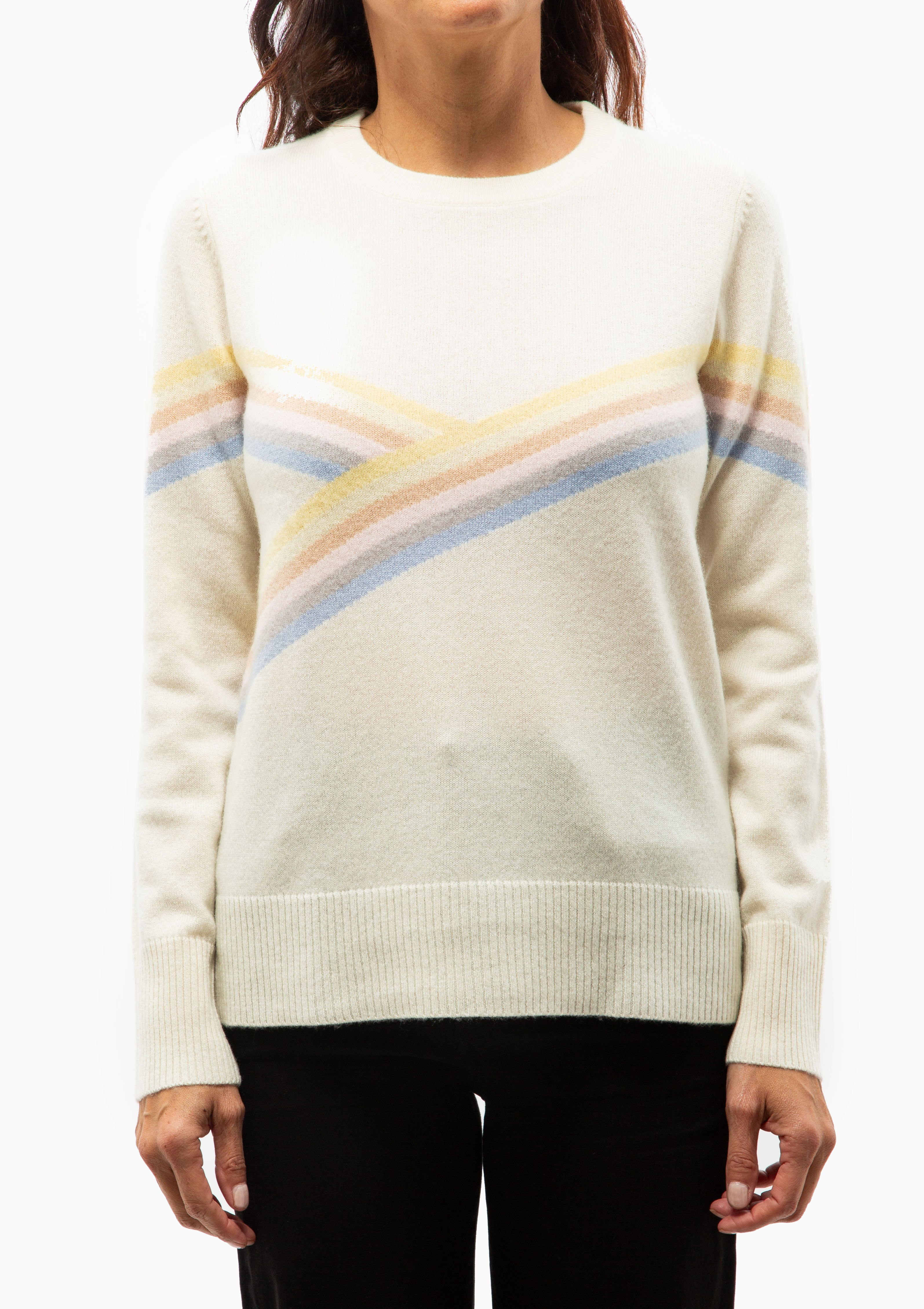 Lilac Top | Cream Stripe