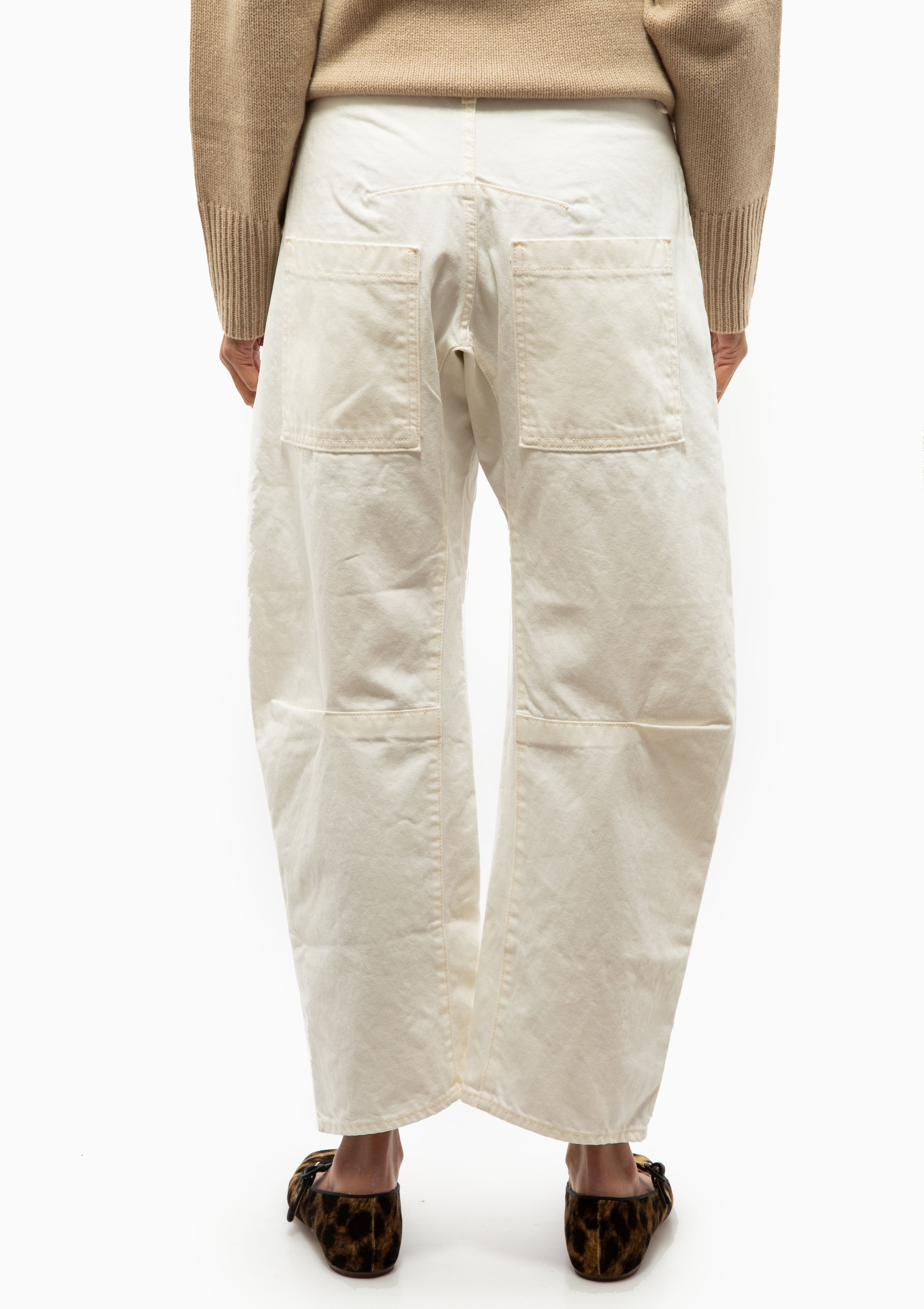 Nili Lotan Shon Jean Cream. Available at Diani.