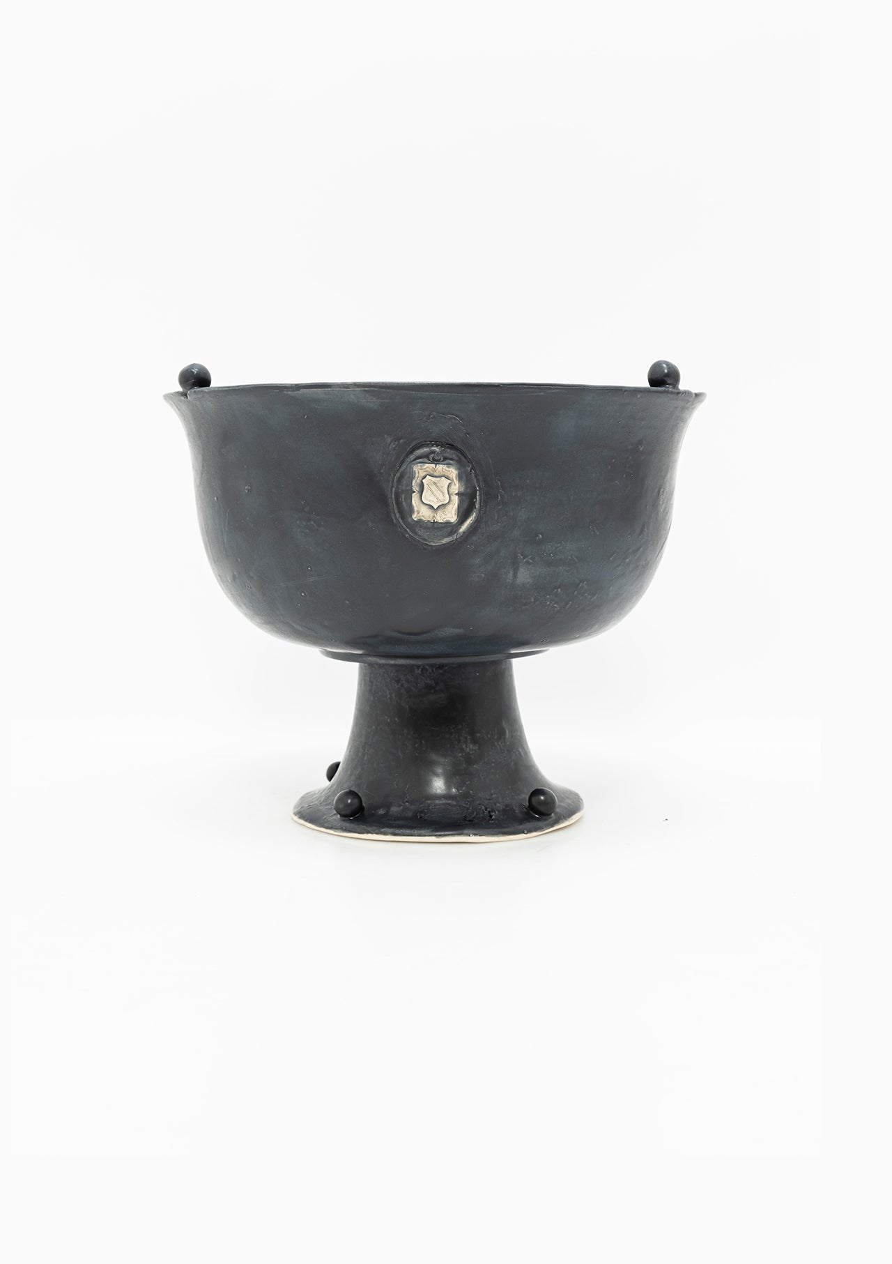 Antique French Crest Celebration Bowl | Soot