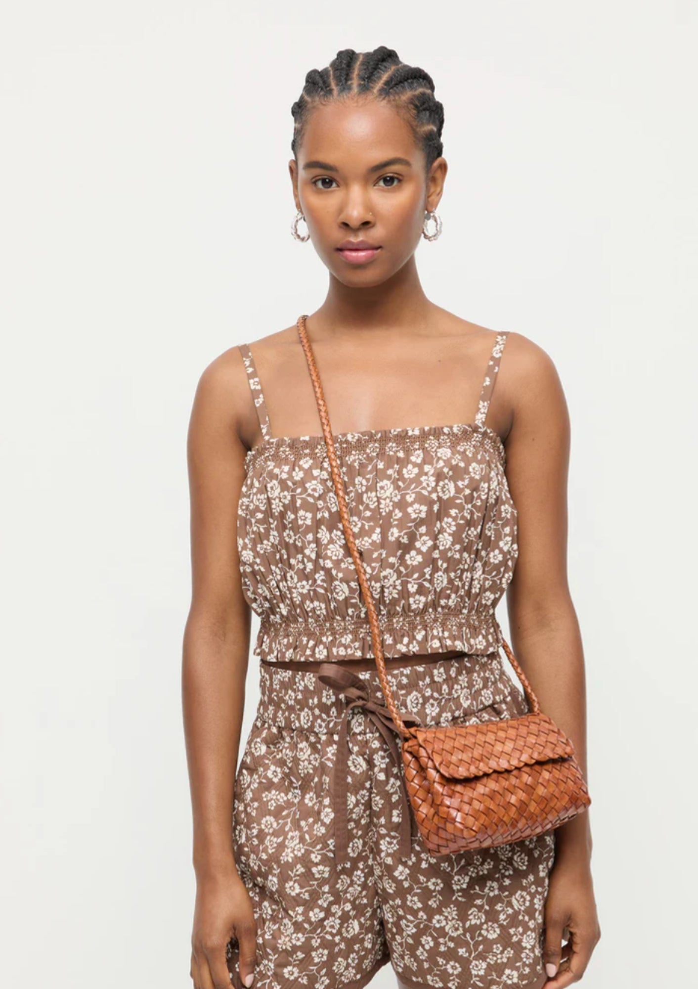Loeffler Randall Vinnie Crossbody in Timber available at Diani.