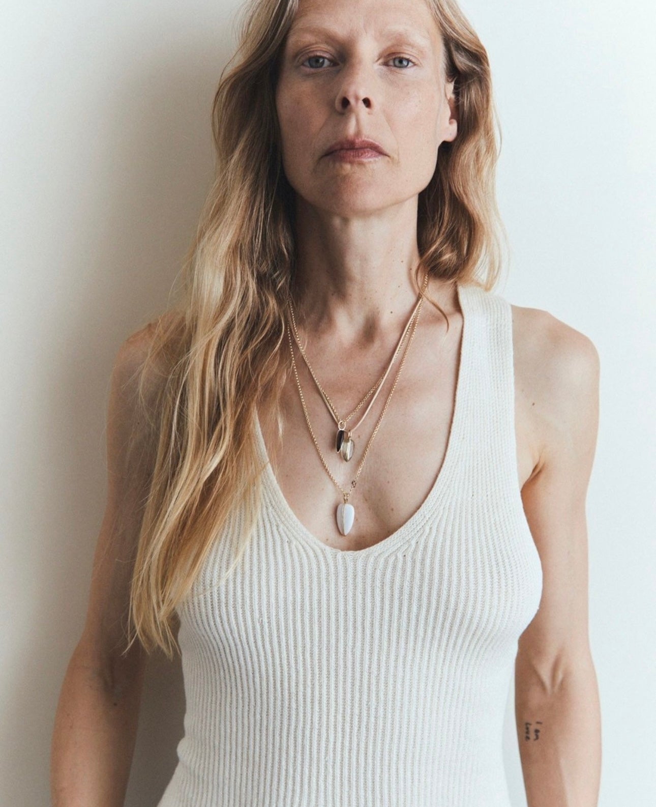 14K Large Pebble Pendant | Smokey Quartz