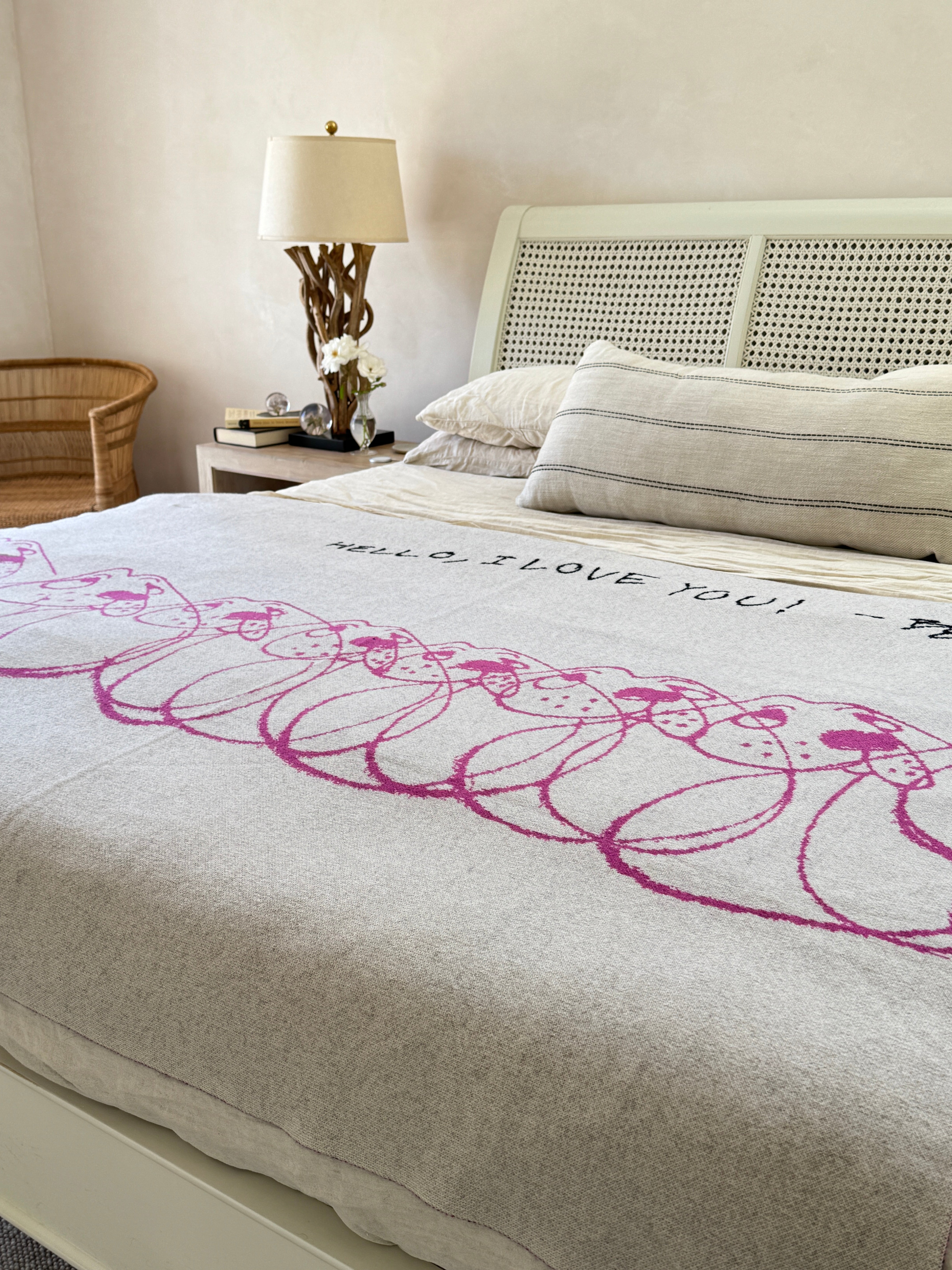 Hello I Love You Throw | 51"x71"