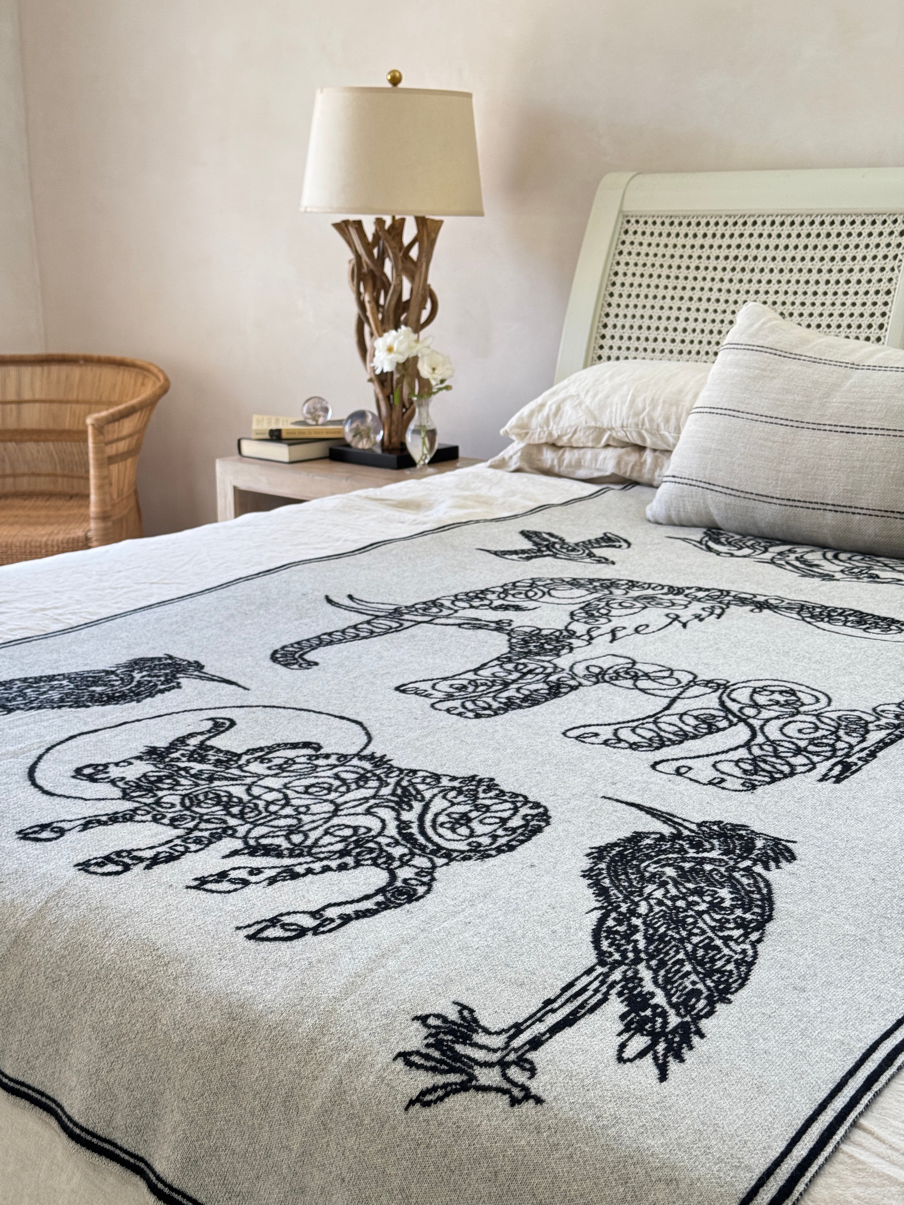 Elephant & Friends Throw | 51"x71"