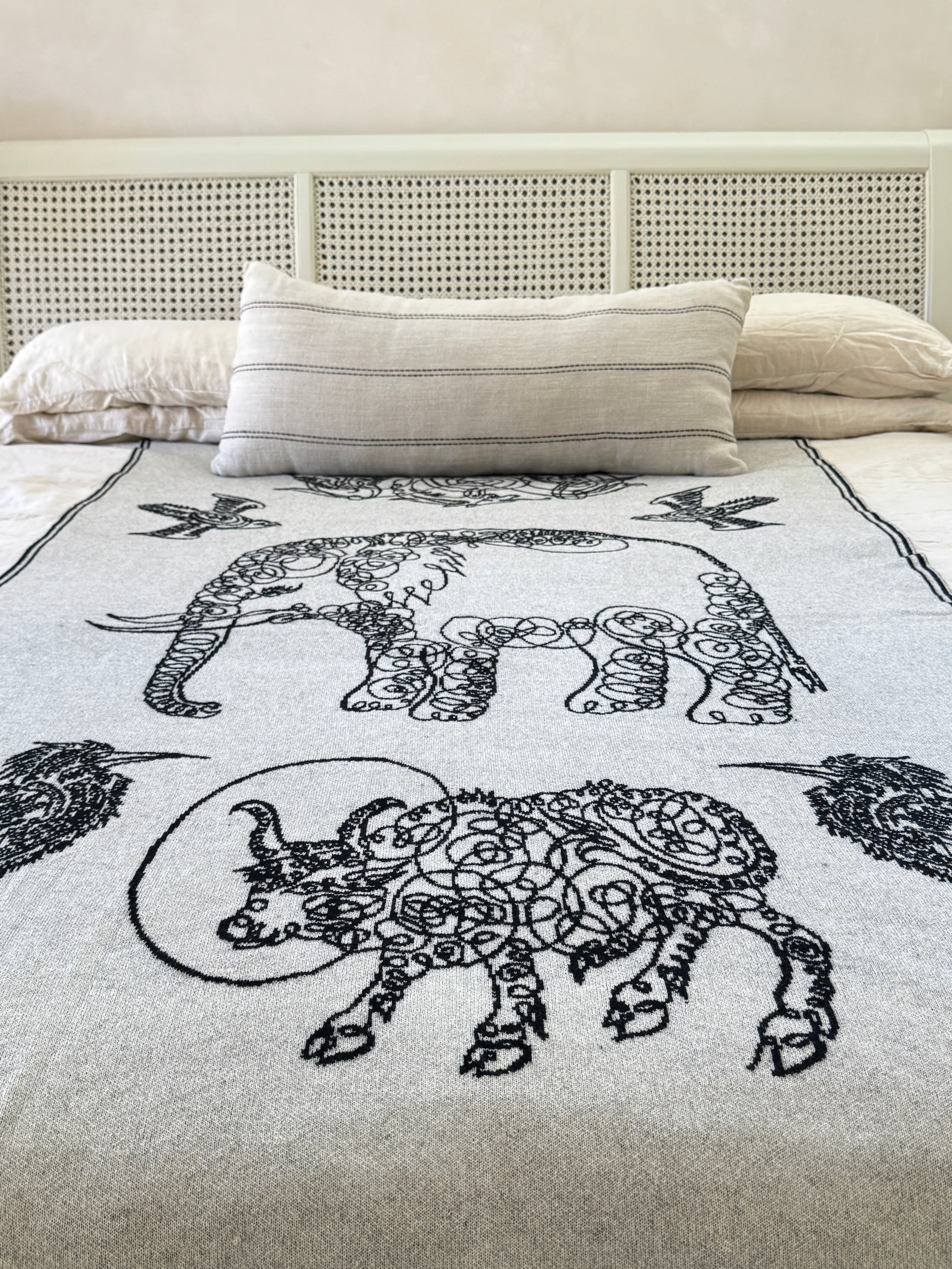 Elephant & Friends Throw | 51"x71"