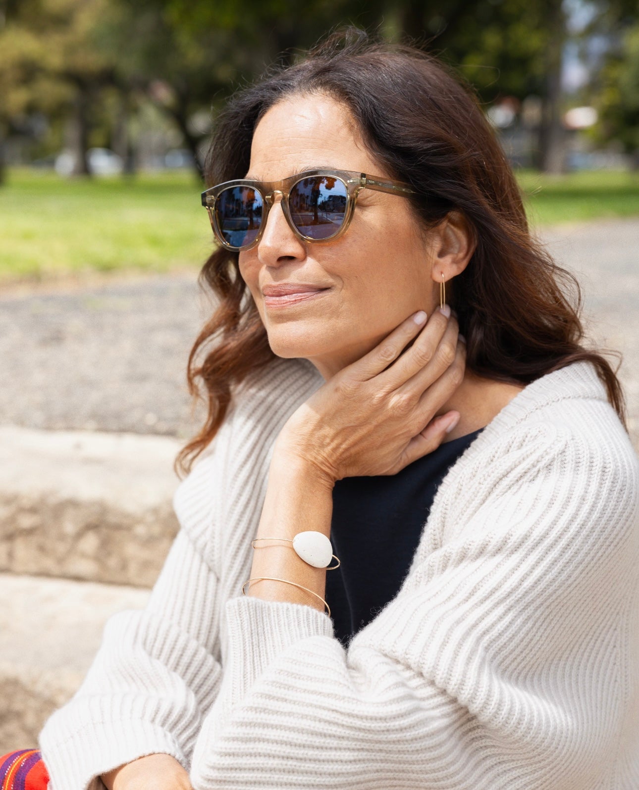 14K Hammered Drop Earrings | Gold