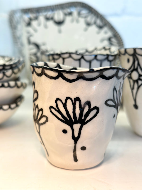 Handmade Lace Painted Wine Cup 20