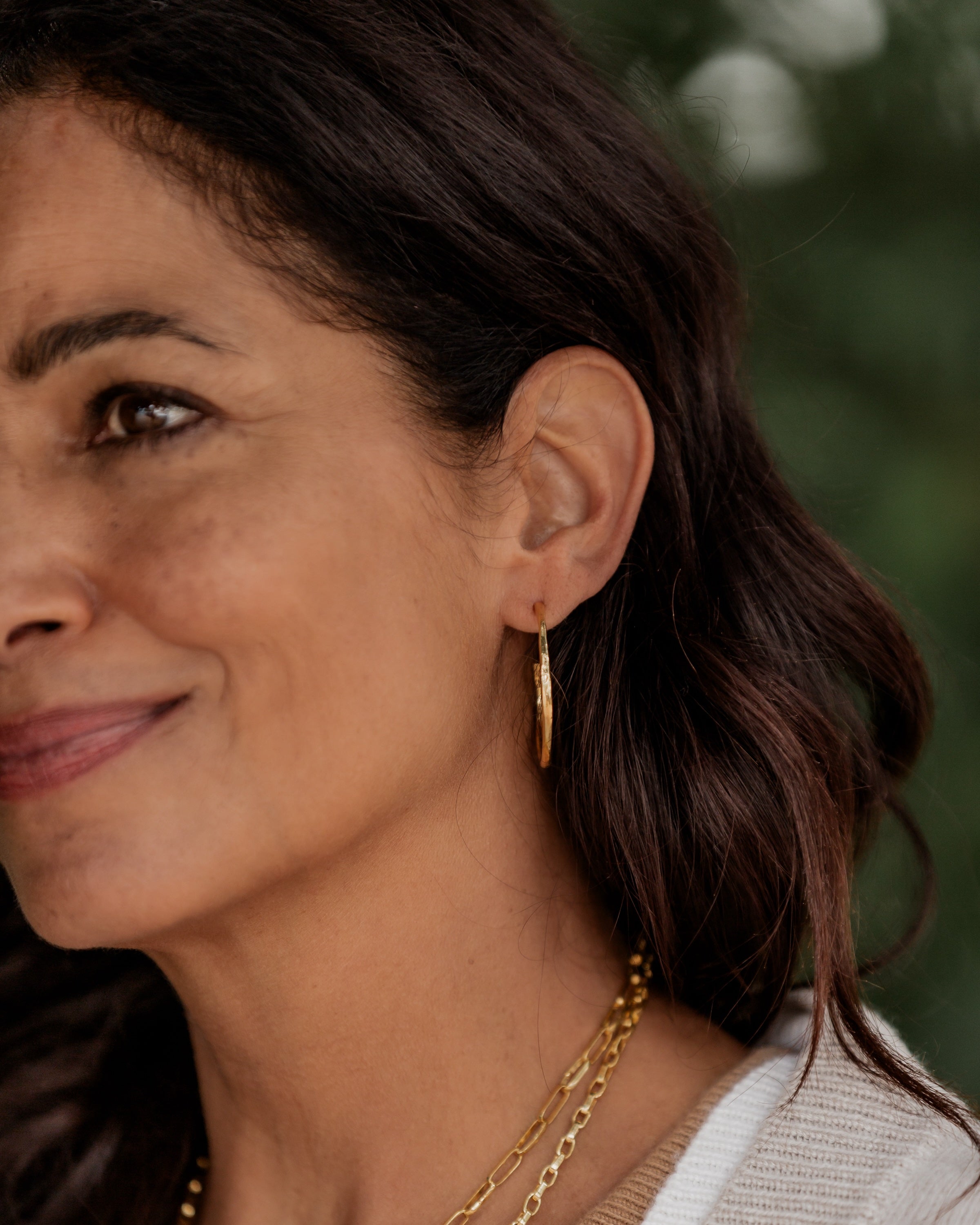 18kt Gold Vermeil PSTM Afghanistan Linked in Love Rabica Small Hoop Earrings | Gold