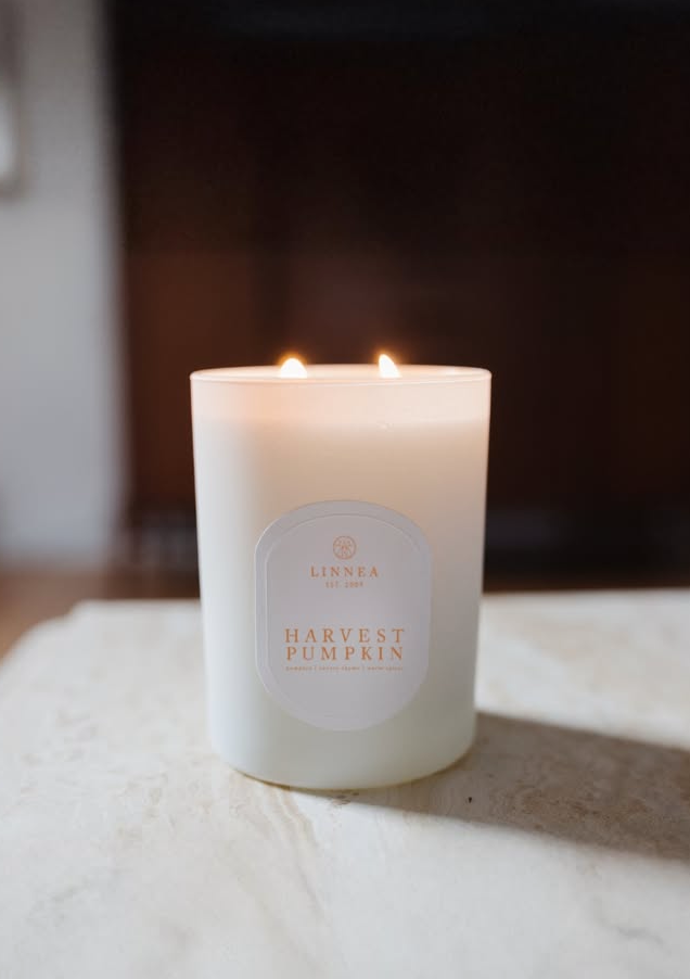 Harvest Pumpkin Double Wick Candle