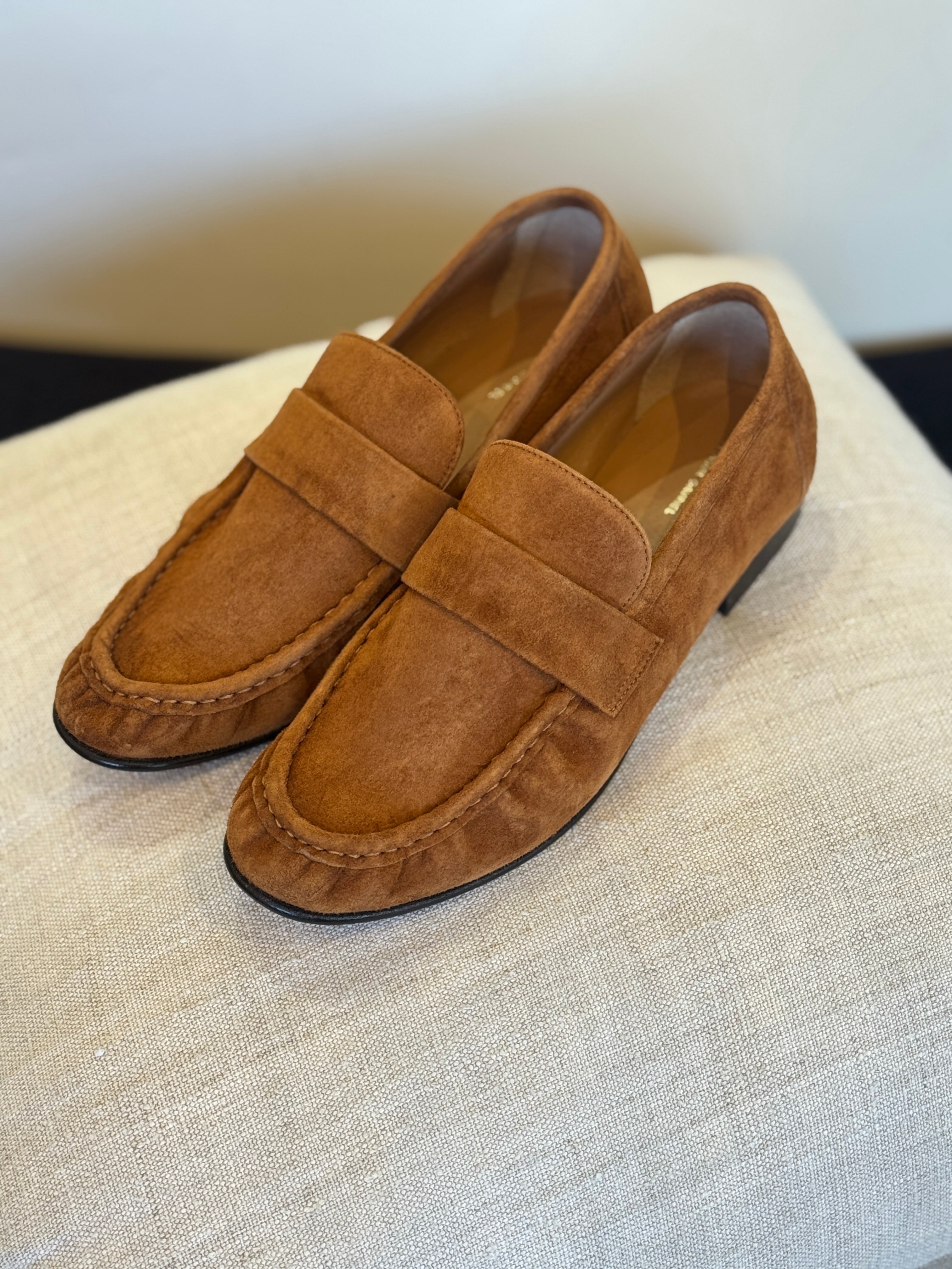 Ruched Loafer | Saddle Suede