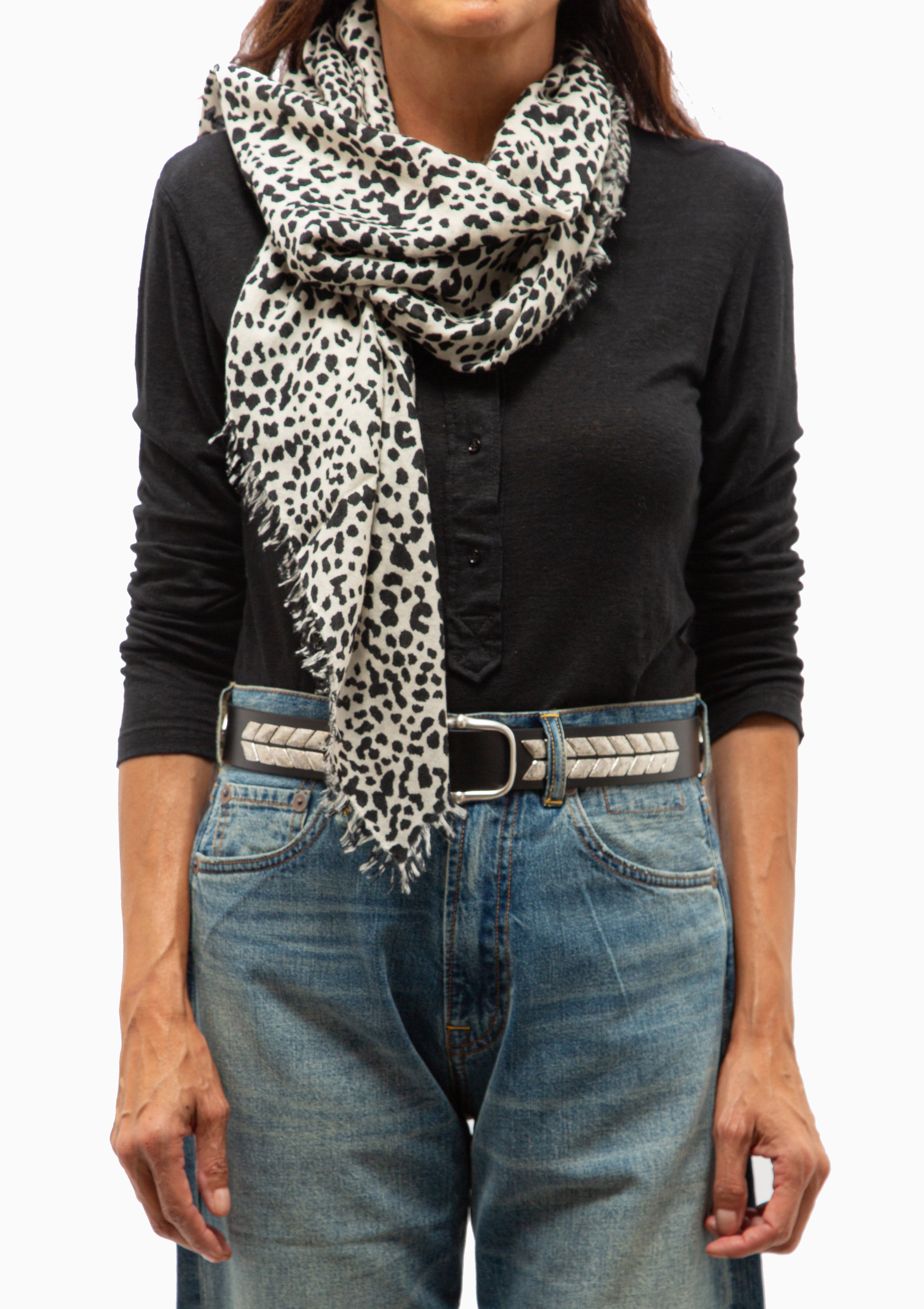 Alecia Scarf | Chalk/Black