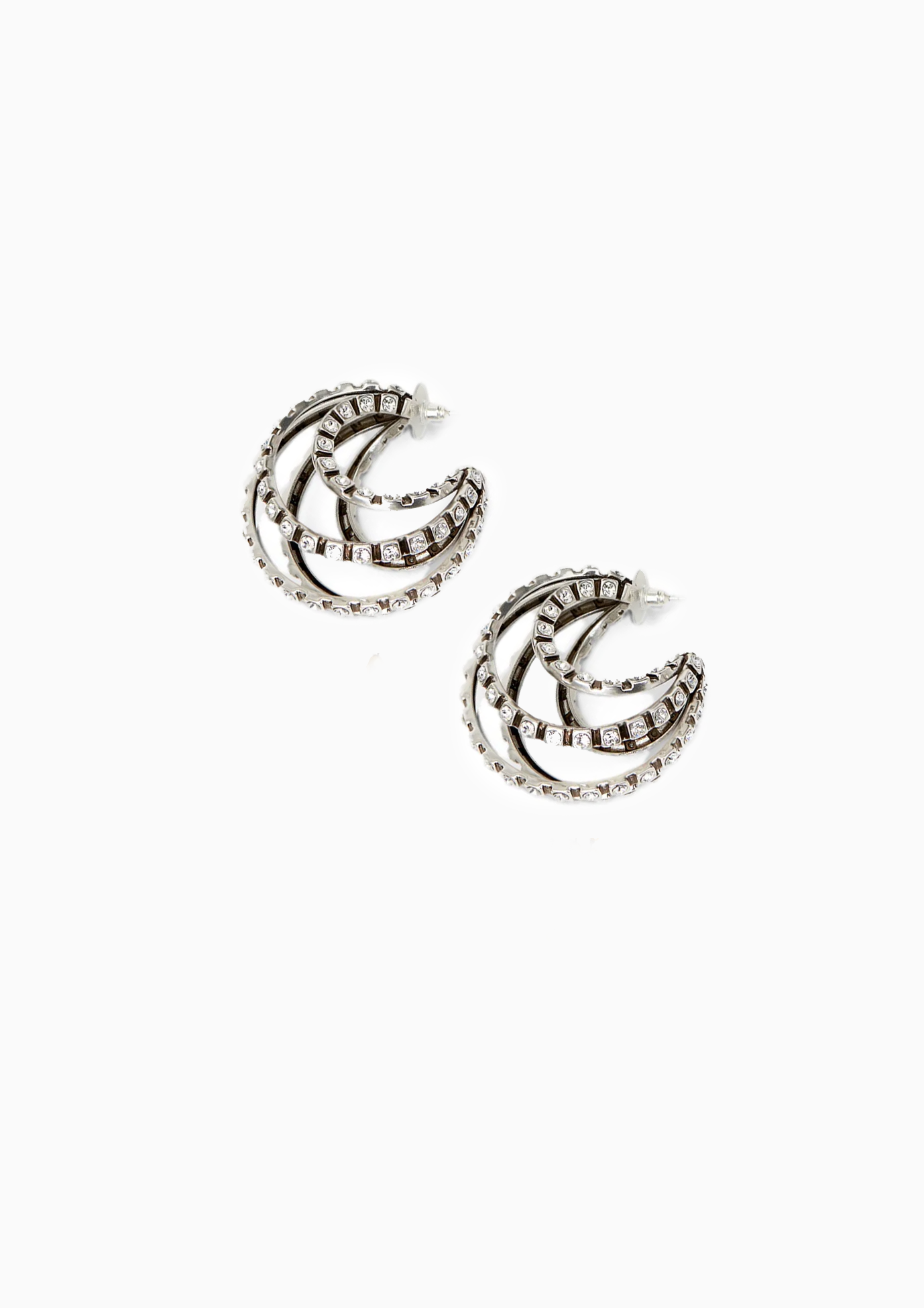 Mona Large Hoop Earrings | Silver