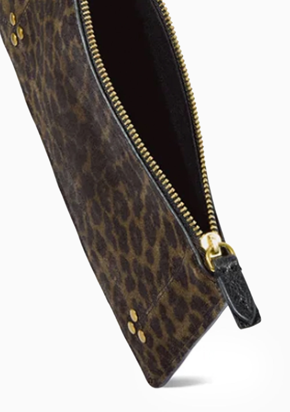 Popoche S | Imprime Leopard Kaki Split Suede