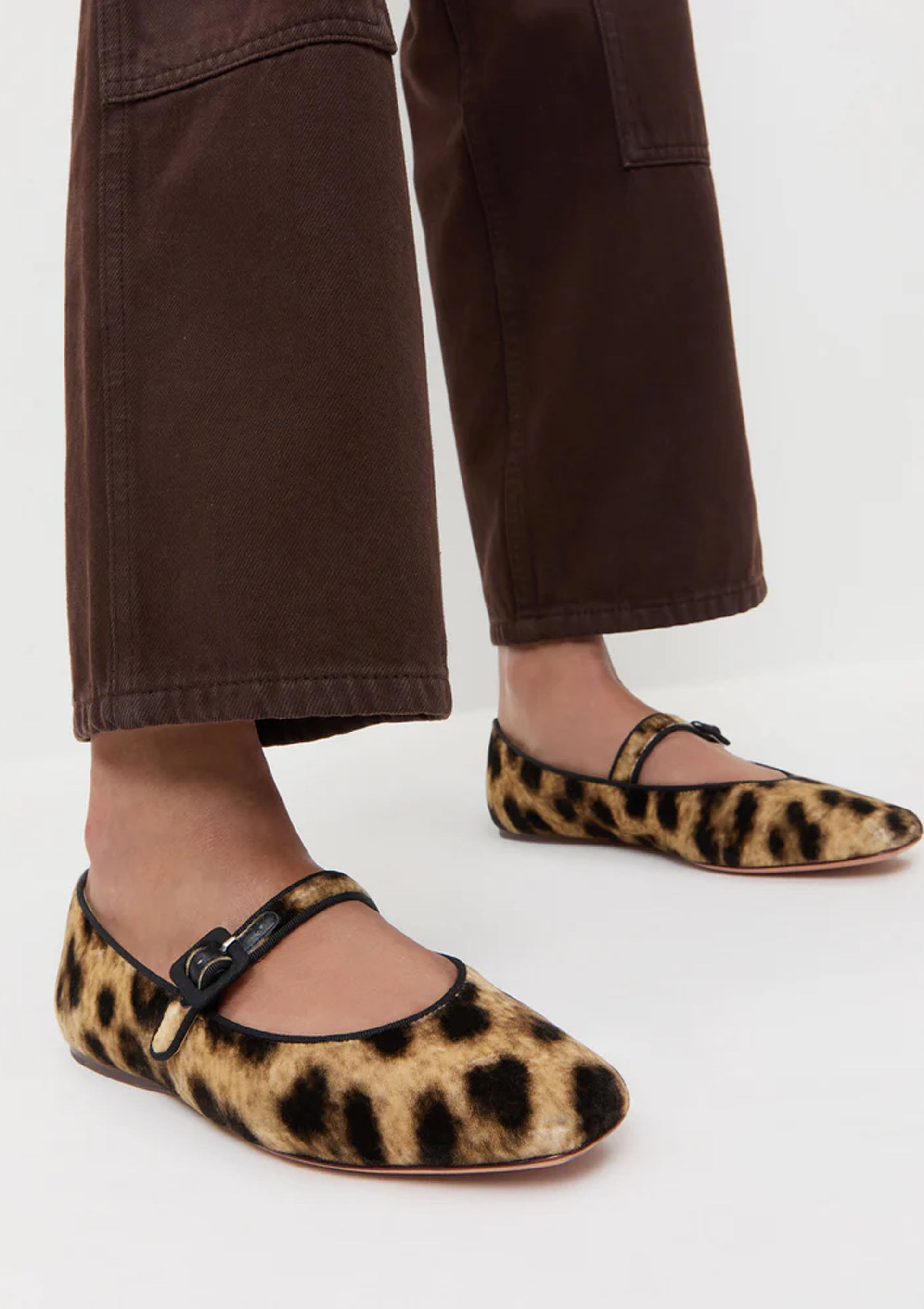Ginger Velvet Mary Jane | Leopard